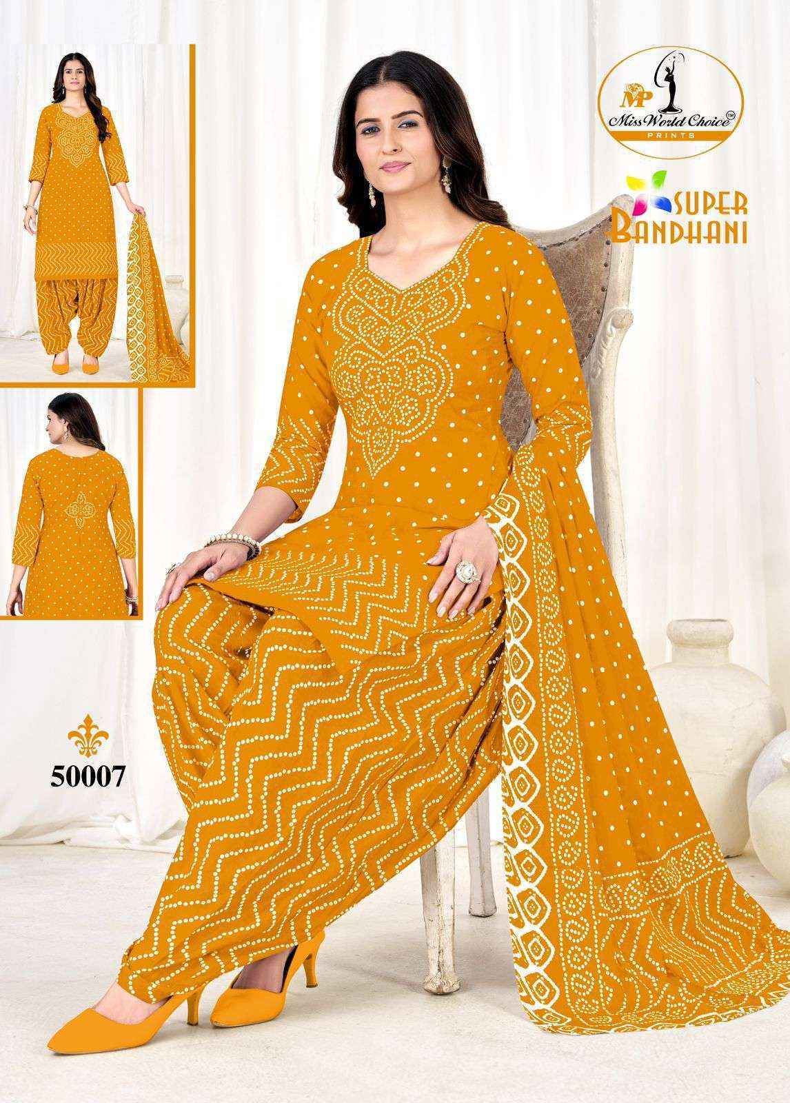Miss World Choice Super Bandhani Vol 50 Cotton 