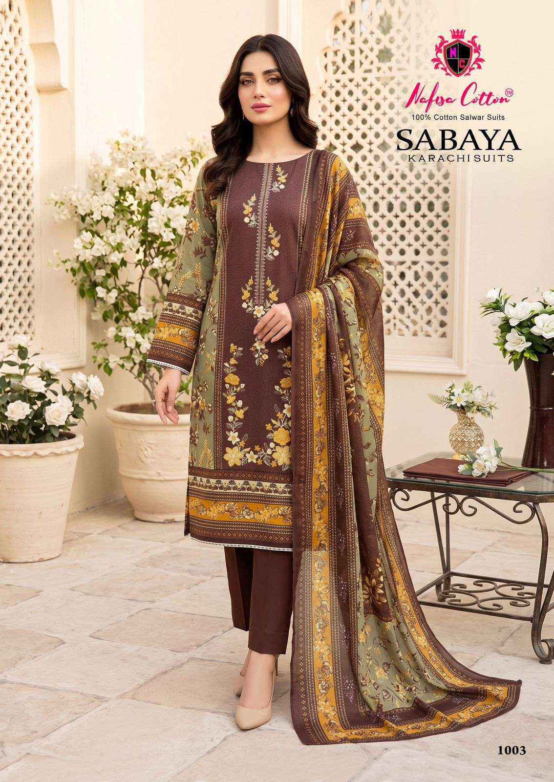 Nafisa Cotton Sabaya Cotton Dress Material _ Surat Wholesale Market Price ( 6 Pcs Catalog )