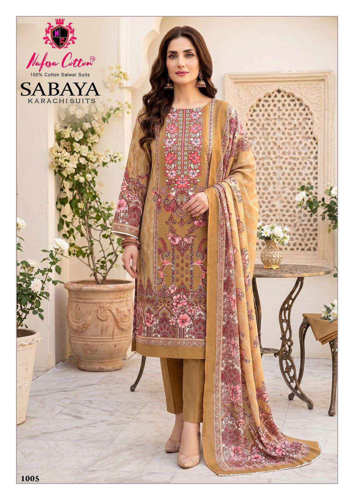 Nafisa Cotton Sabaya Cotton Dress Material _ Surat Wholesale Market Price ( 6 Pcs Catalog )