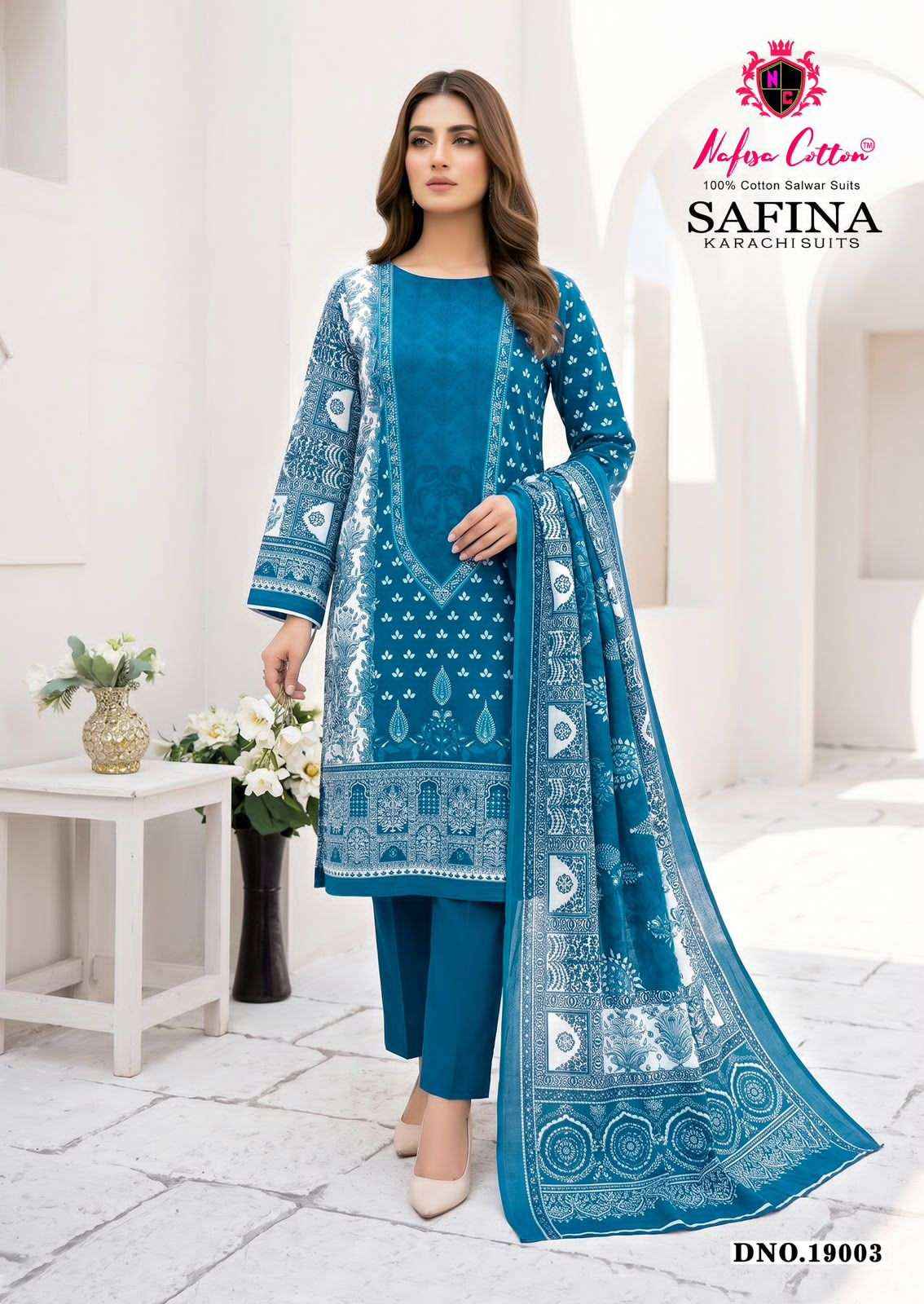 Nafisa Cotton Safina Vol 19 Karachi Cotton Suit New Catalogue ( 6 Pcs Catalogue )