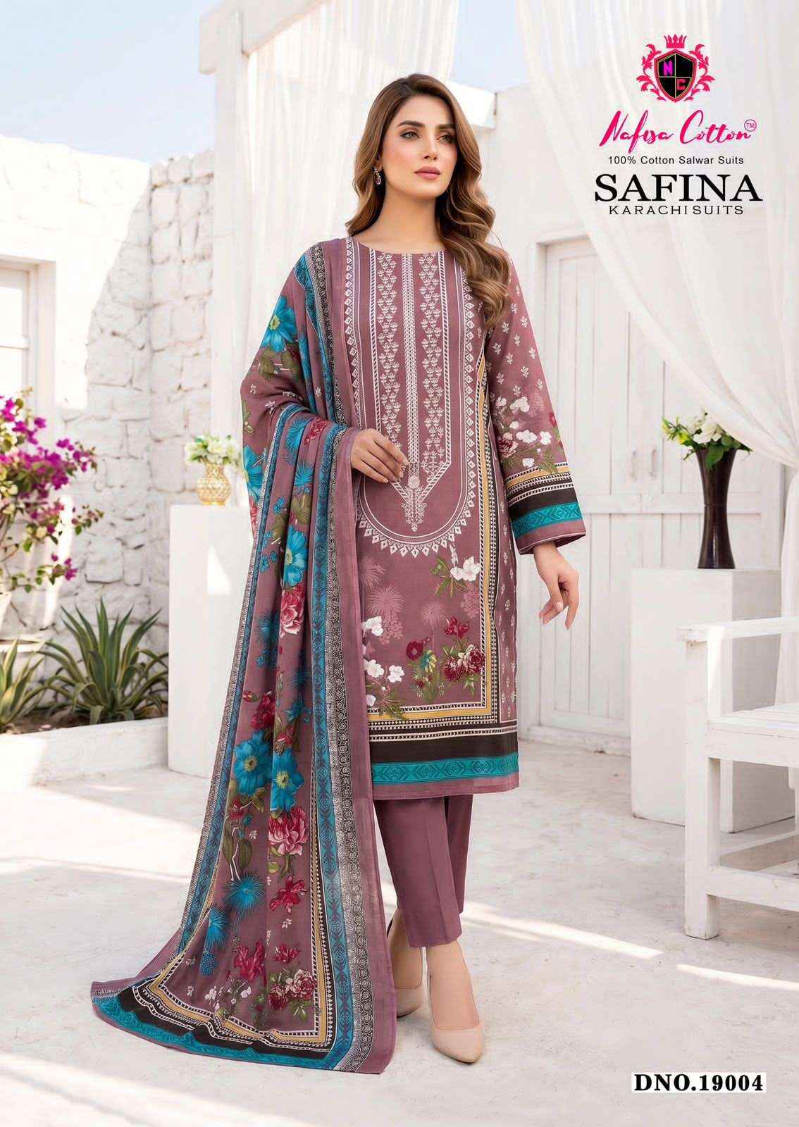 Nafisa Cotton Safina Vol 19 Karachi Cotton Suit New Catalogue ( 6 Pcs Catalogue )
