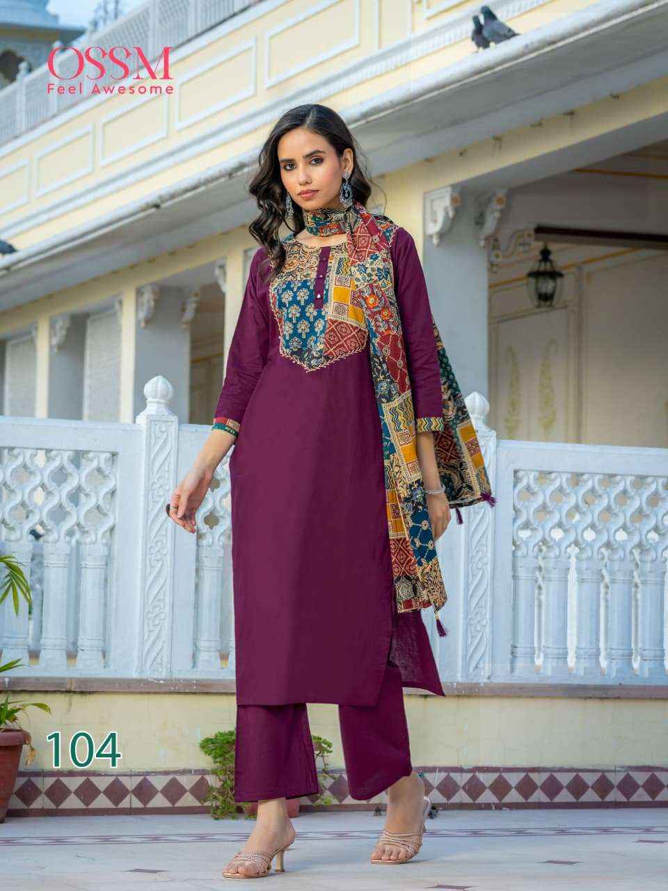 Ossm Mahek Vol 2 Cotton Kurti Combo Set _ Surat Wholesale Shop ( 6 Pcs Catalog )