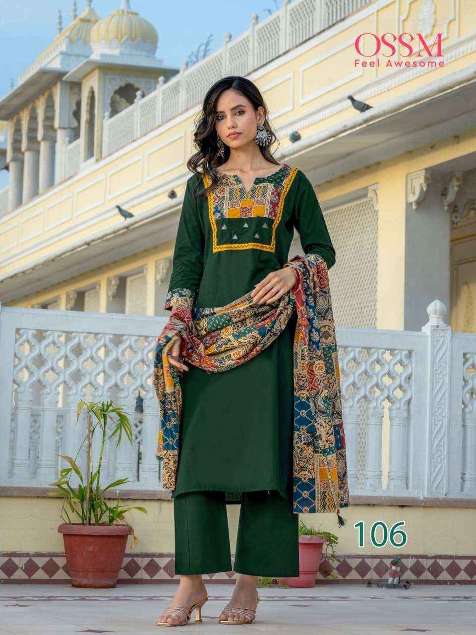 Ossm Mahek Vol 2 Cotton Kurti Combo Set _ Surat Wholesale Shop ( 6 Pcs Catalog )