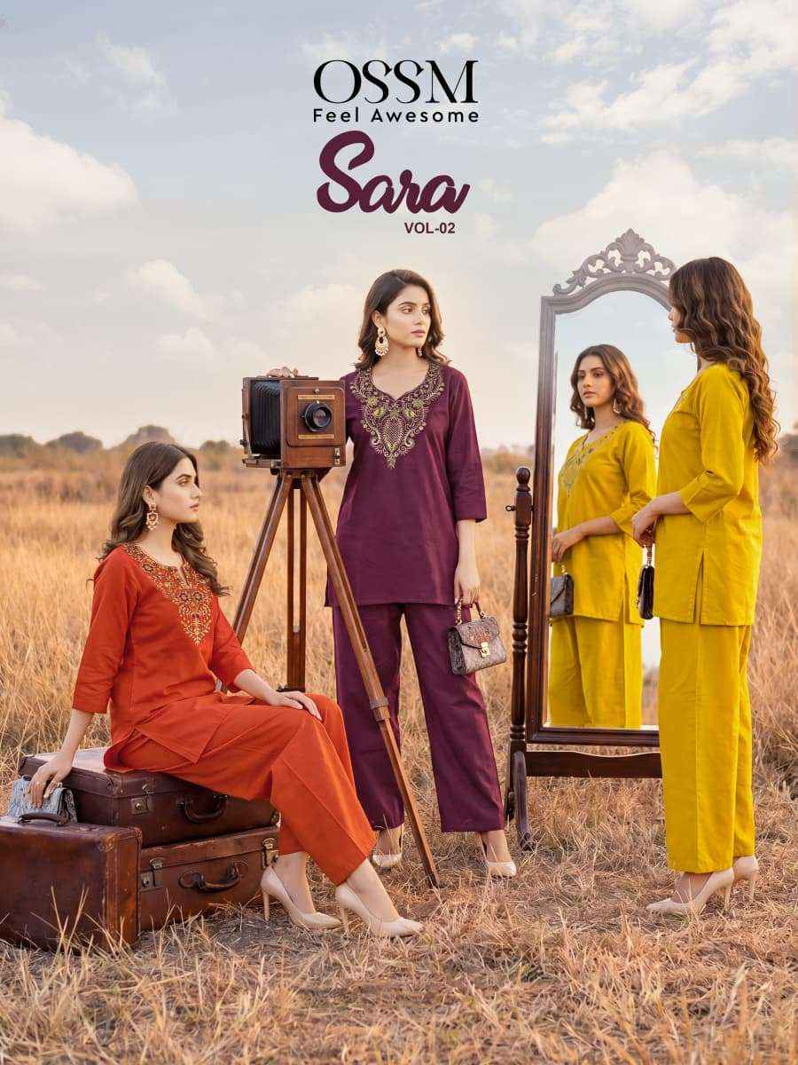 Ossm Sara Vol 2 Premium Wear Cotton Cord Set _ Surat Wholesale Market Price ( 6 Pcs Catalog )
