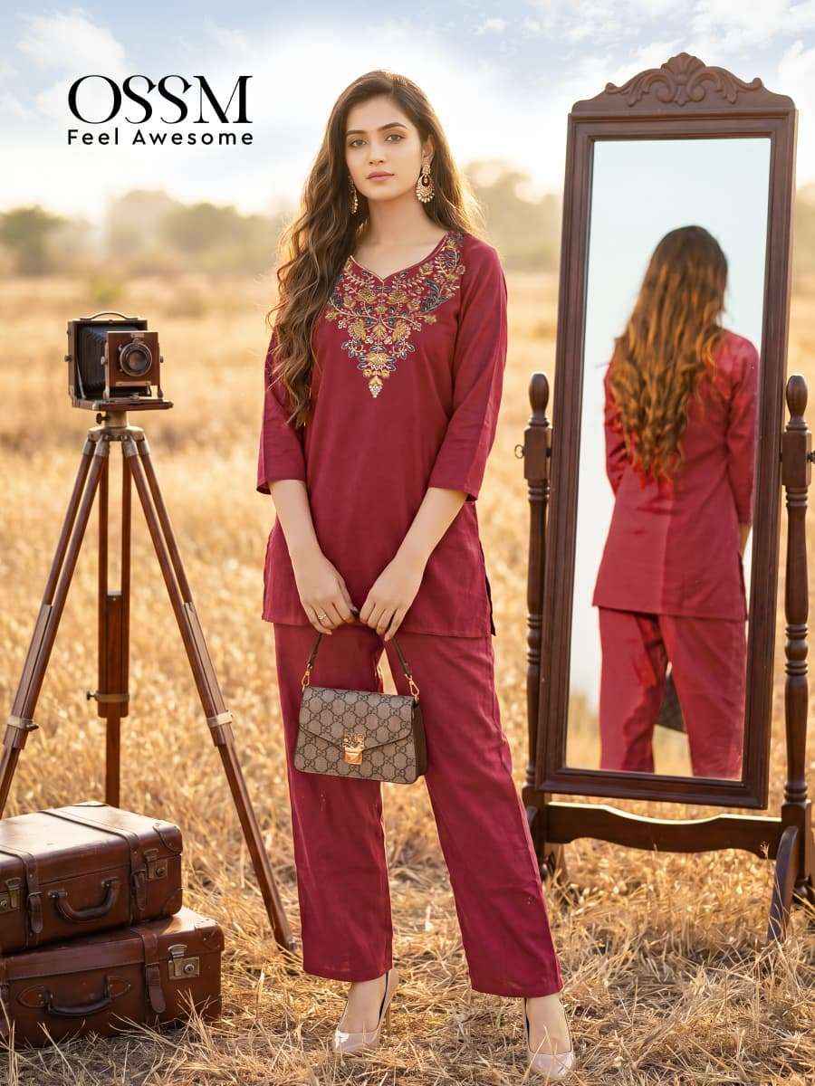 Ossm Sara Vol 2 Premium Wear Cotton Cord Set _ Surat Wholesale Market Price ( 6 Pcs Catalog )