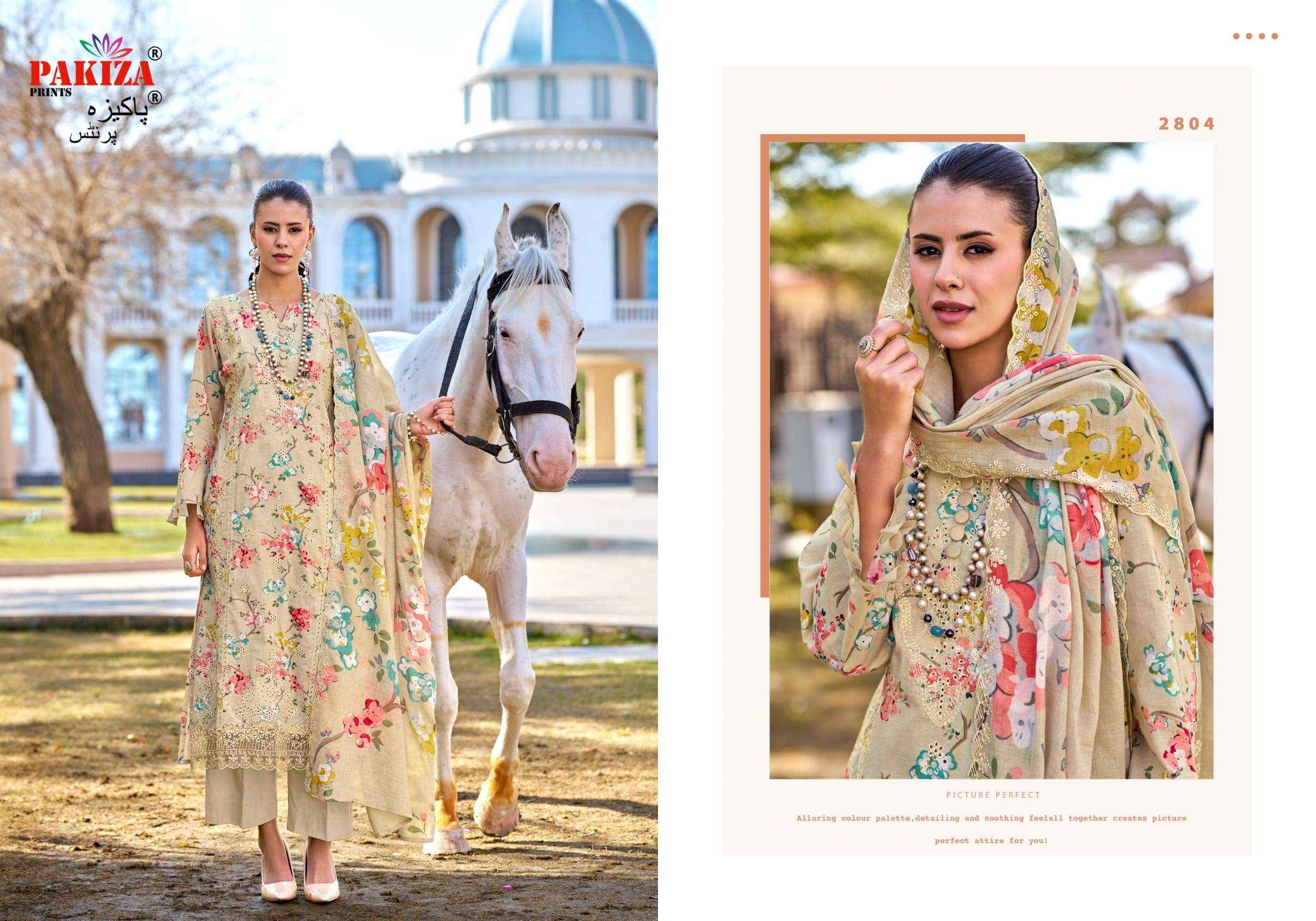 Pakiza Prints Humdum Vol 28 Exclusive Lawn Cotton Dress Surat Wholesale Price ( 10 Pcs Catalog )