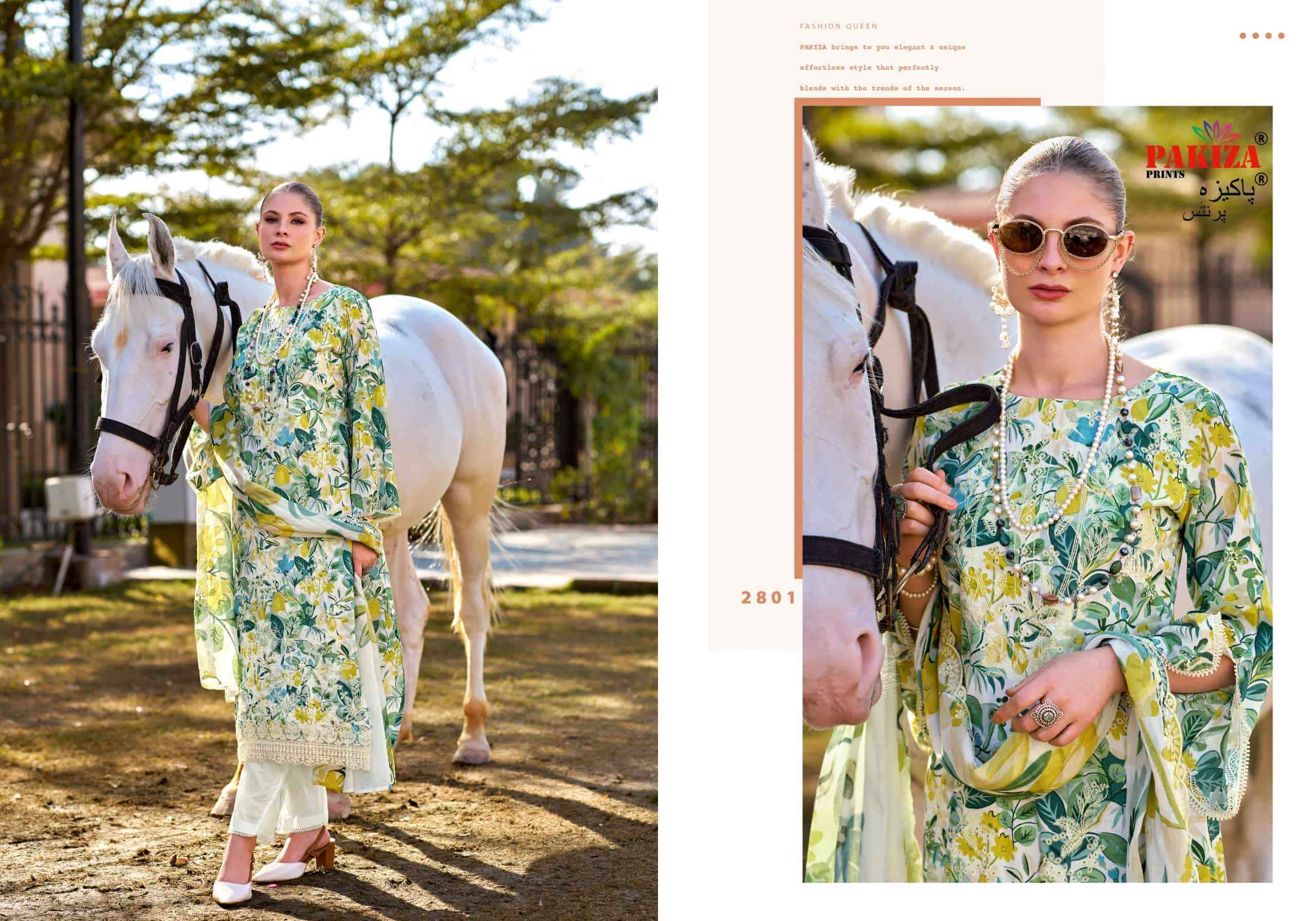 Pakiza Prints Humdum Vol 28 Exclusive Lawn Cotton Dress Surat Wholesale Price ( 10 Pcs Catalog )