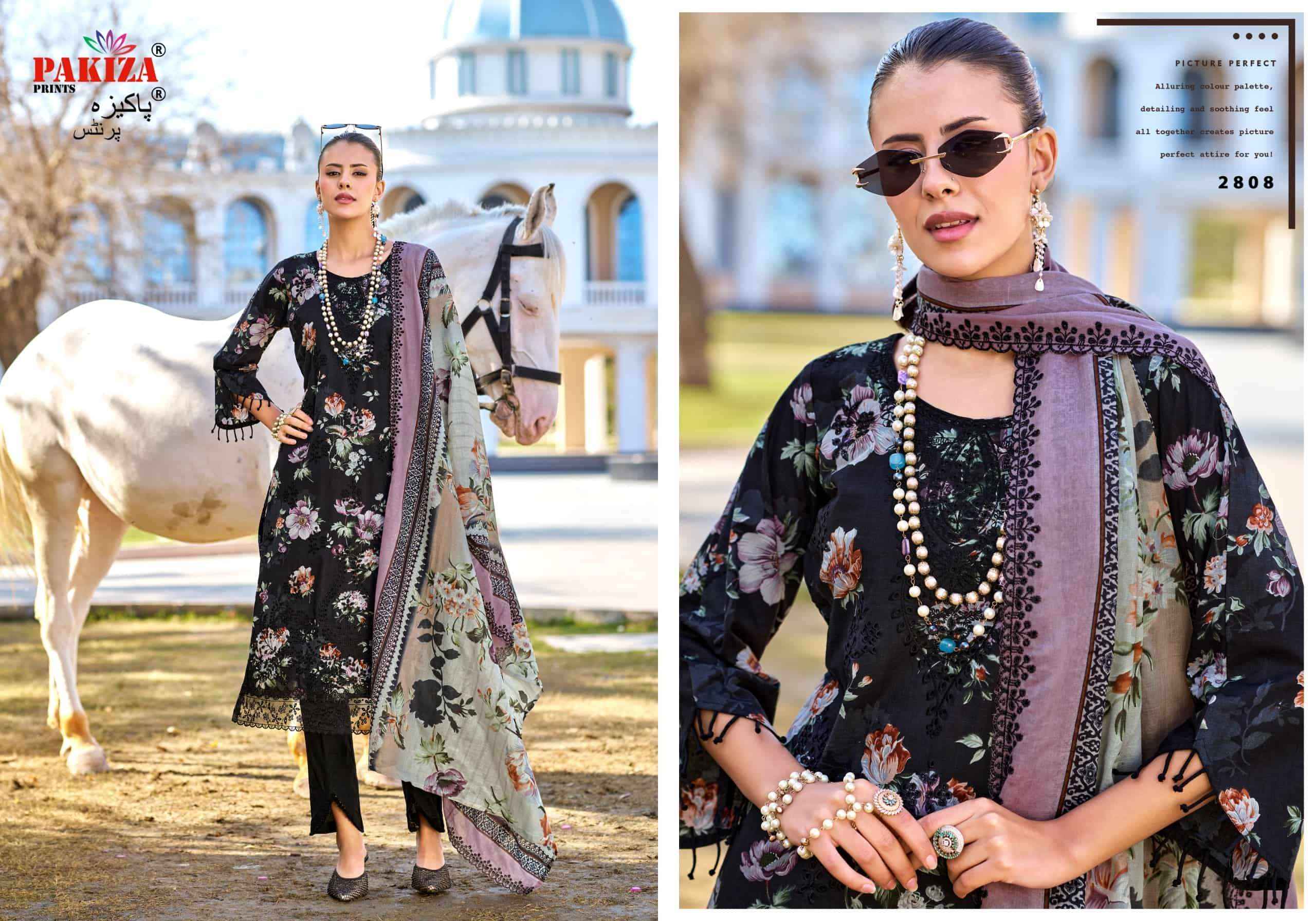Pakiza Prints Humdum Vol 28 Exclusive Lawn Cotton Dress Surat Wholesale Price ( 10 Pcs Catalog )