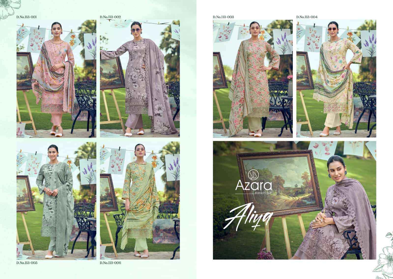 Radhika Azara Aliya Dress _ Wholesale Kapda Bazaar ( 6 Pcs catalog )