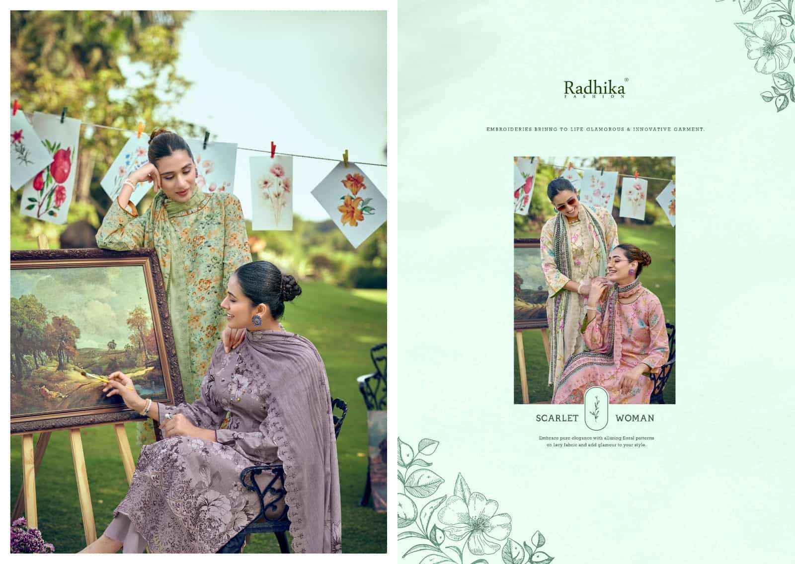 Radhika Azara Aliya Dress _ Wholesale Kapda Bazaar ( 6 Pcs catalog )
