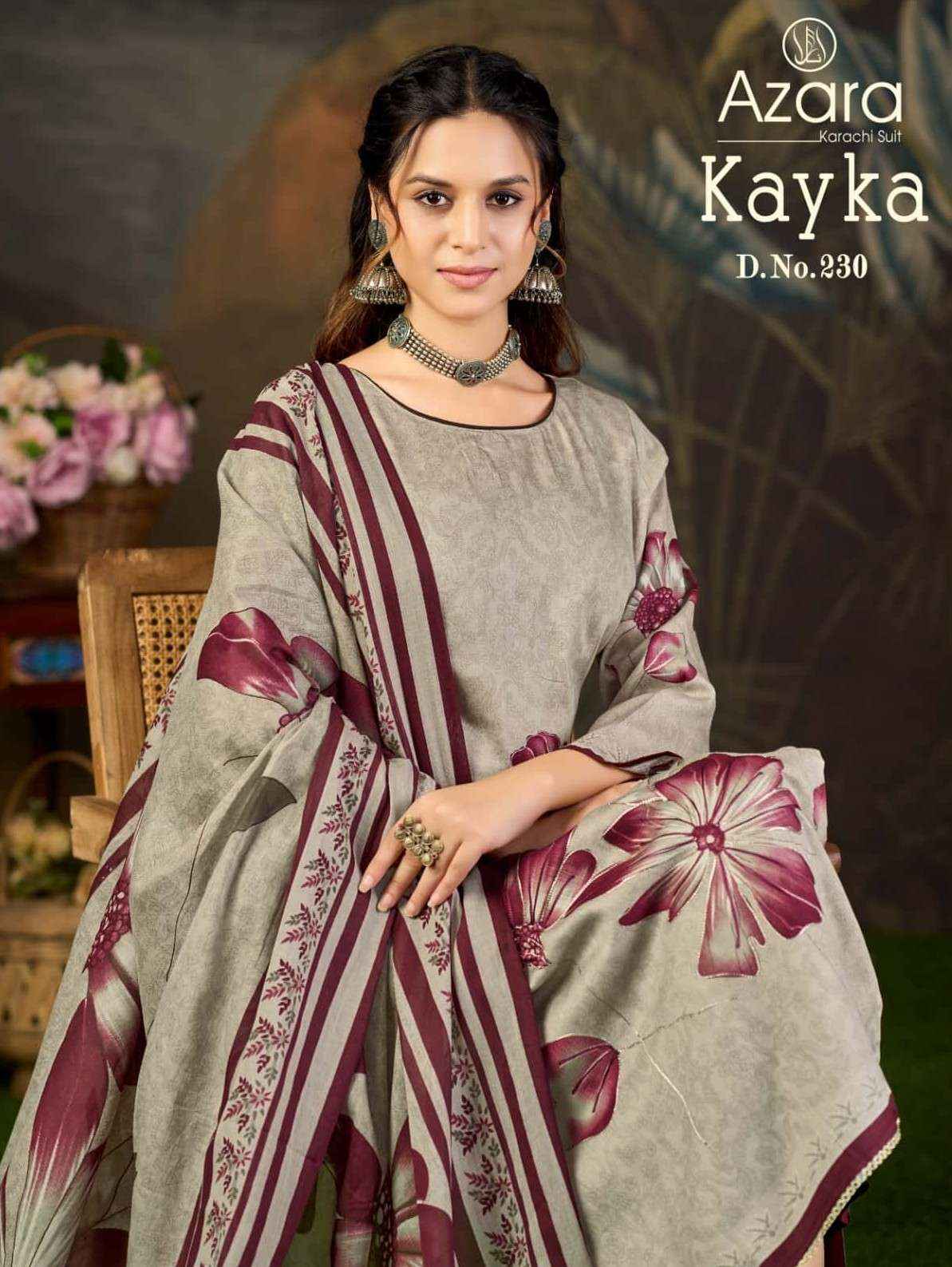 Radhika Azara Kayka 230 Designer Print Fancy Cotton Suit _ Surat Wholesale Market Price ( 4 Pcs Catalog )