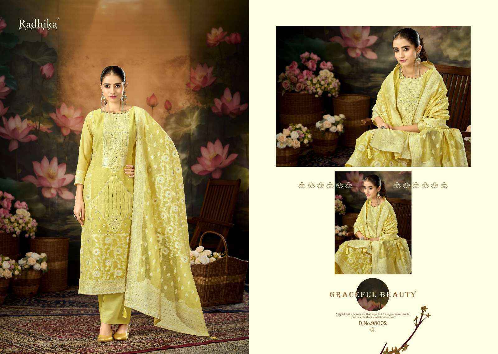 Radhika Fashion Azara Banarashi Adah Vol 12 Cotton Salwar Kameez _ Wholesale Textile Market ( 6 Pcs Catalog )