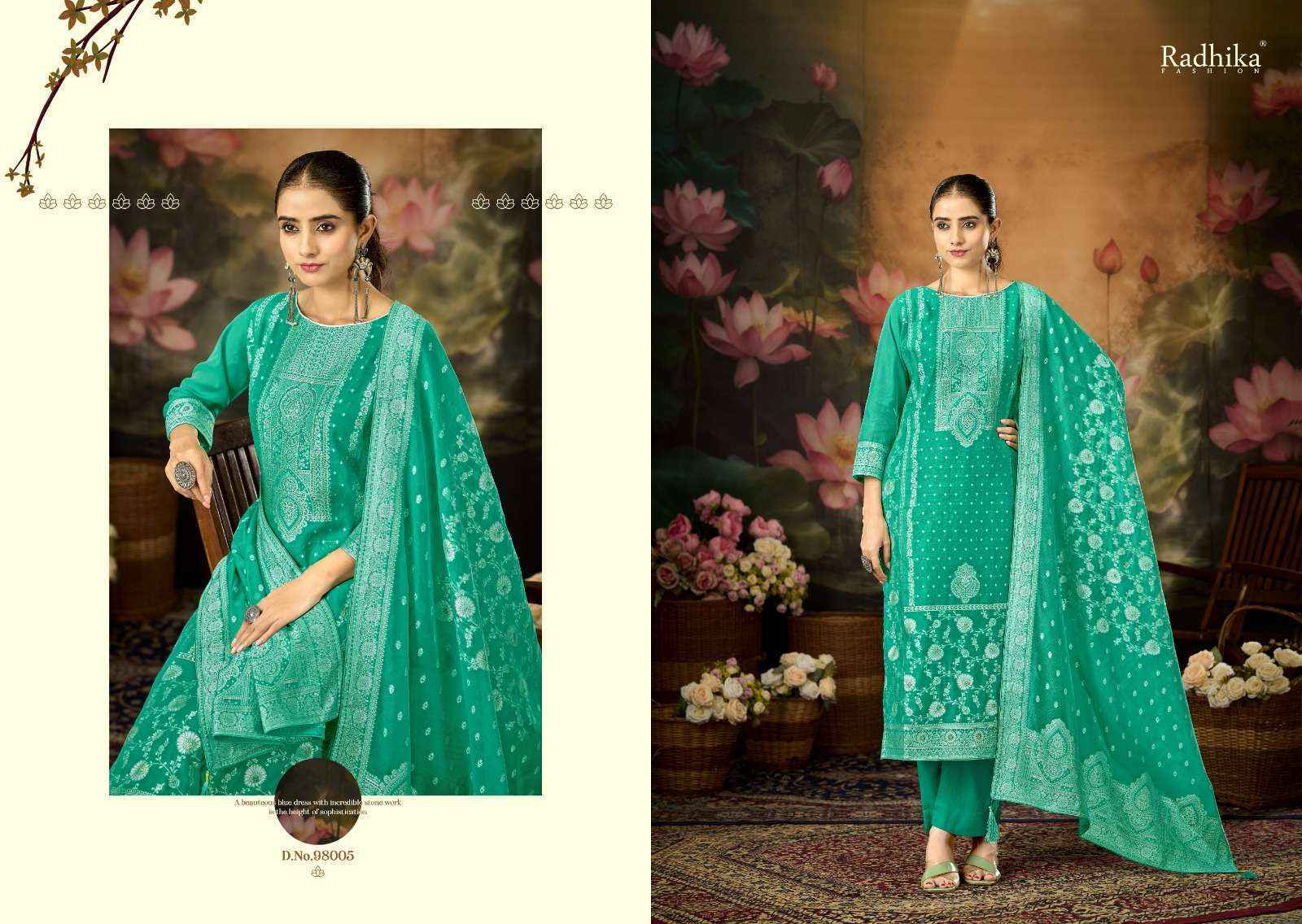 Radhika Fashion Azara Banarashi Adah Vol 12 Cotton Salwar Kameez _ Wholesale Textile Market ( 6 Pcs Catalog )