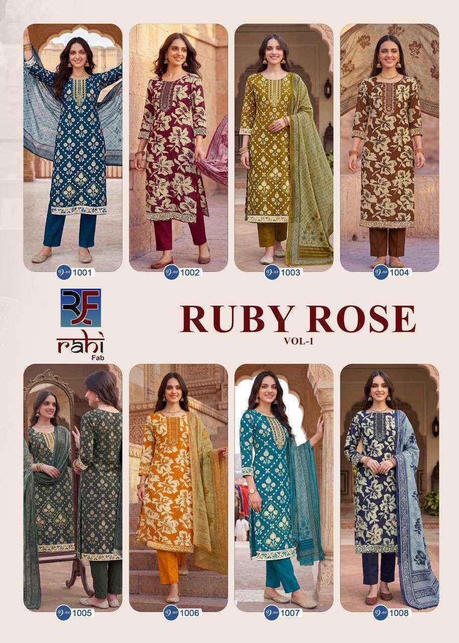 Rahi Fab Ruby Rose Vol 1 Cotton Dress Wholesale Supplier ( 8 pcs Catalogue )
