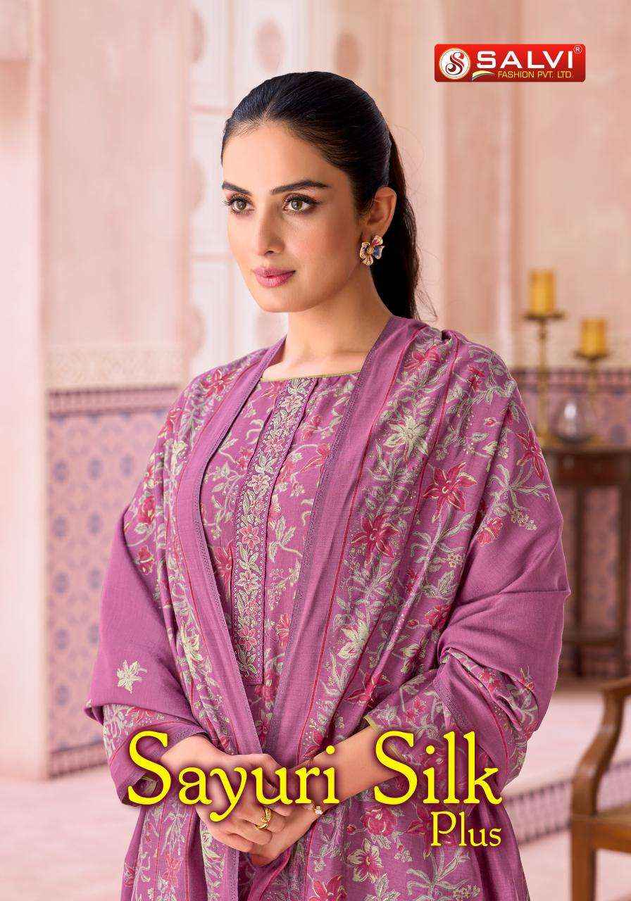 Salvi Fashion Sayuri Silk Plus Fancy Modal Silk Ladies Suit _ Wholesale Clothes Online ( 8 Pcs Catalog )