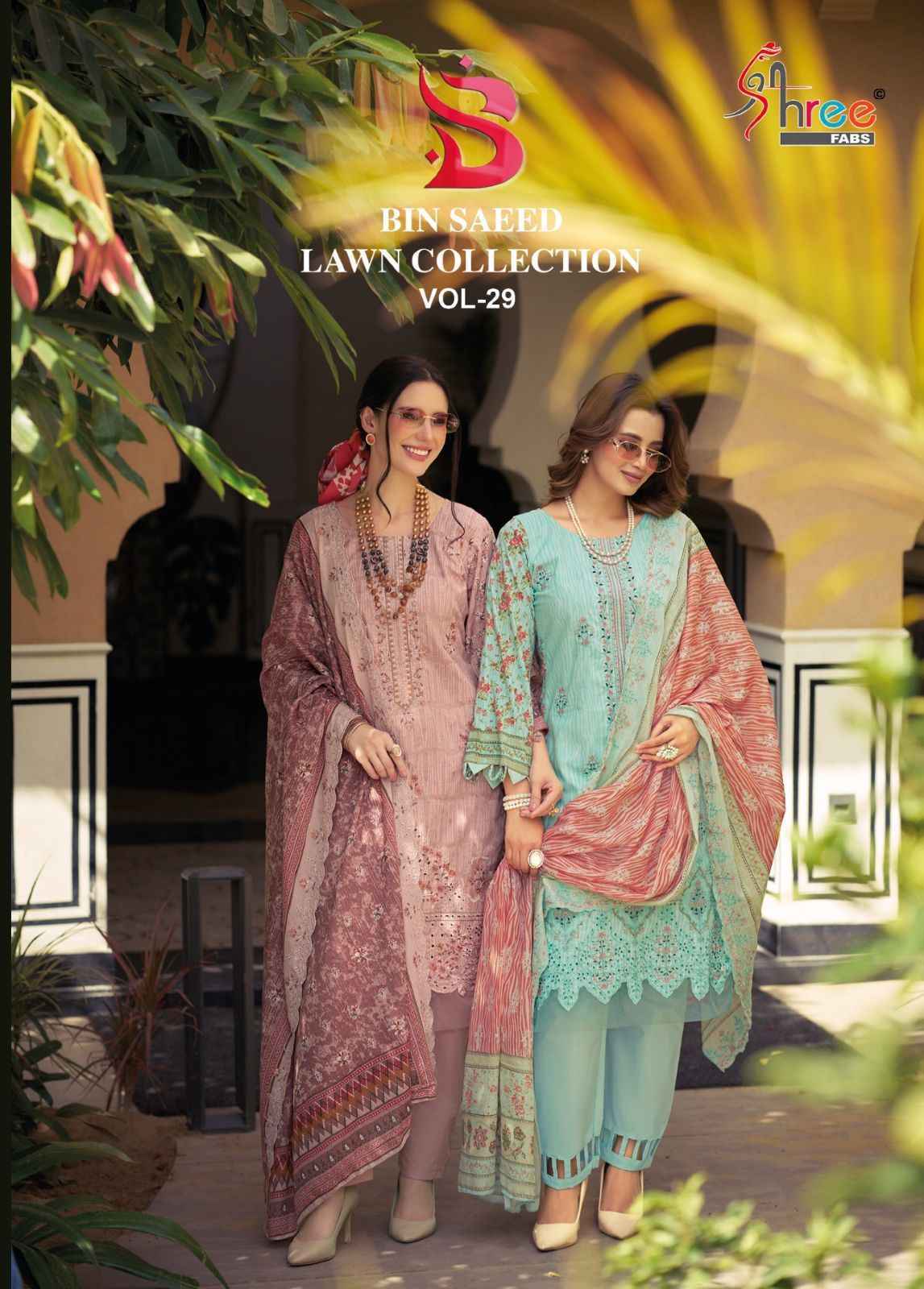 Shree Fabs Bin Saeed Lawn Collection Vol 29 Cotton Salwar Kameez _ Clothes Wholesale Website ( 6 Pcs Catalog )