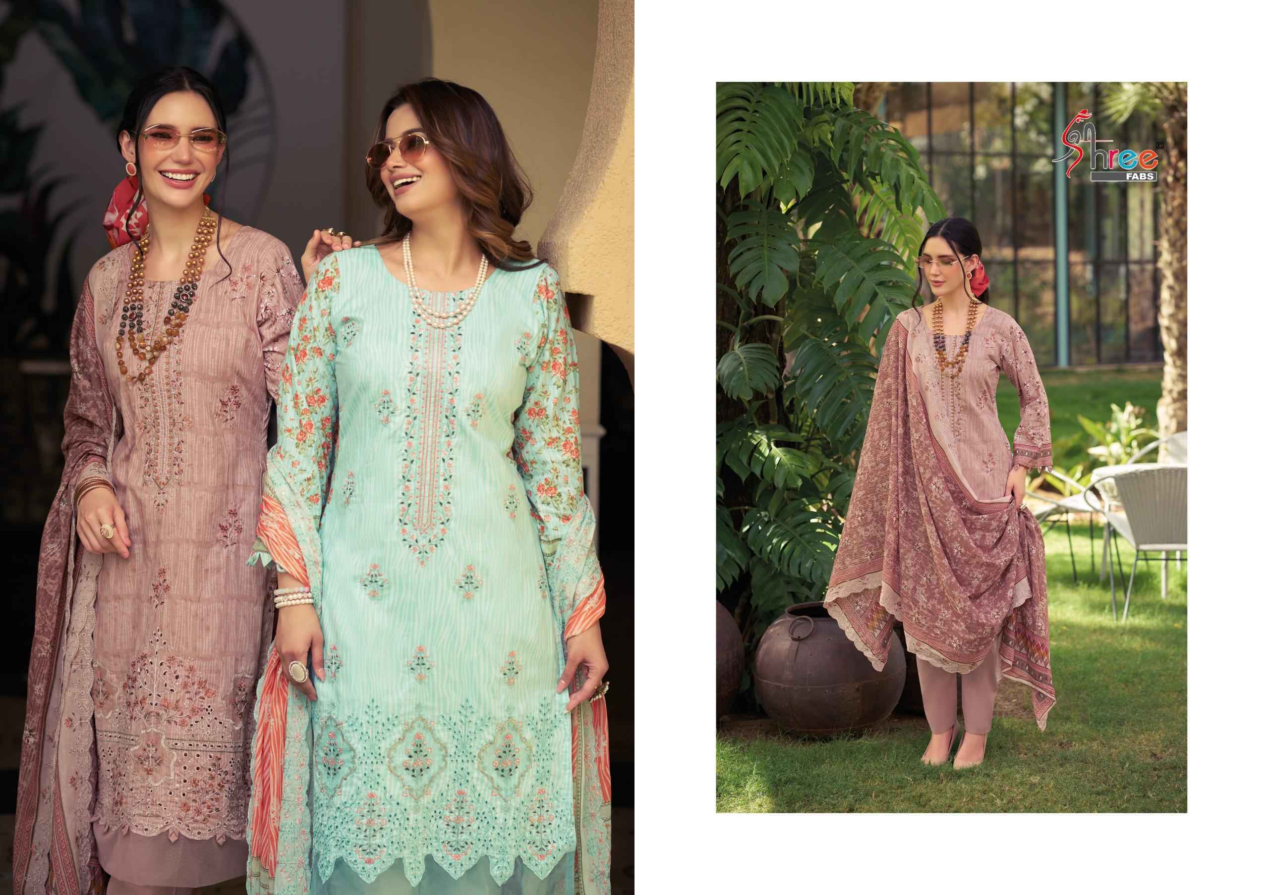Shree Fabs Bin Saeed Lawn Collection Vol 29 Cotton Salwar Kameez _ Clothes Wholesale Website ( 6 Pcs Catalog )