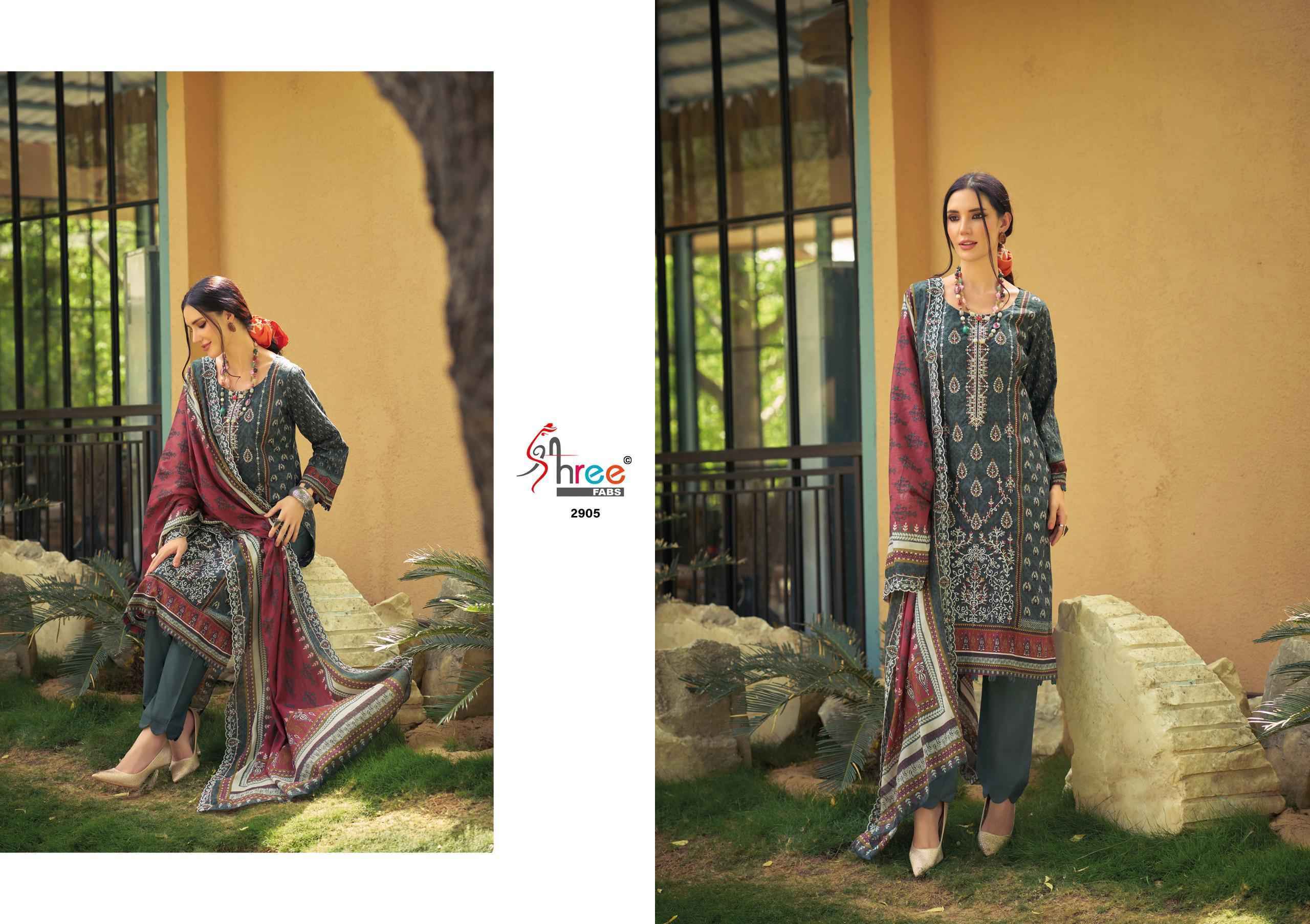 Shree Fabs Bin Saeed Lawn Collection Vol 29 Cotton Salwar Kameez _ Clothes Wholesale Website ( 6 Pcs Catalog )