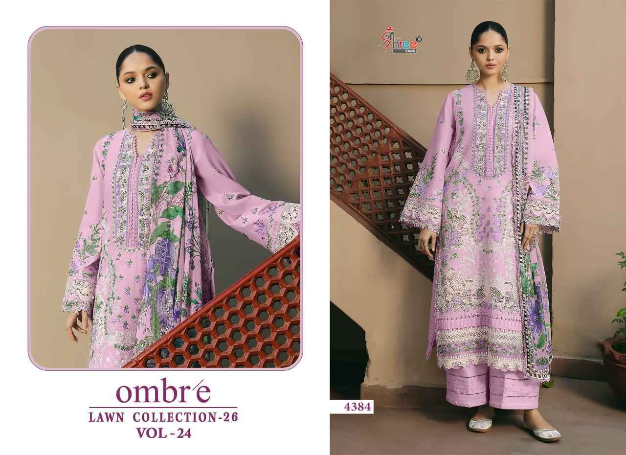 Shree Fabs Ombre Lawn Collection 26 Vol 24 Cotton Salwar Suit _ Surat Wholesale Market Price ( 6 Pcs Catalog )