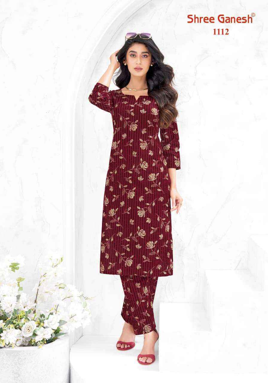 Shree Ganesh Ananya Cotton Kurti With Pant Wholesale Surat Price ( 20 Pcs Catalog )