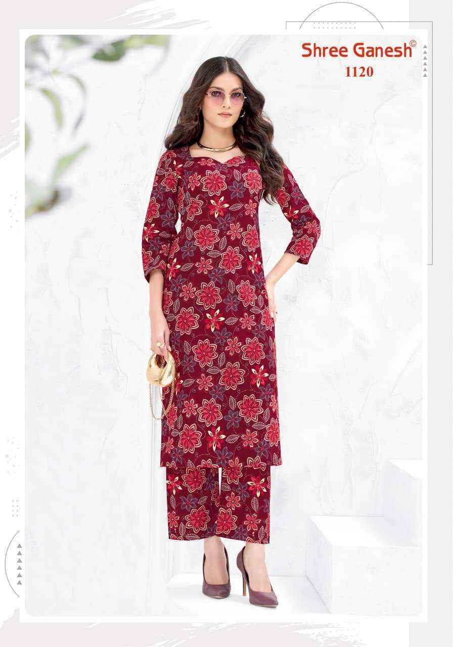 Shree Ganesh Ananya Cotton Kurti With Pant Wholesale Surat Price ( 20 Pcs Catalog )