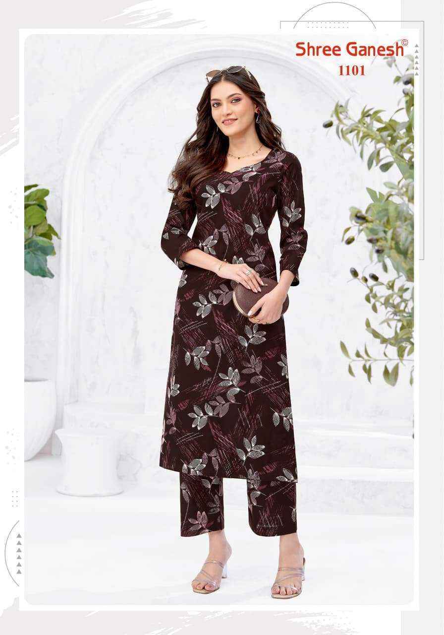 Shree Ganesh Ananya Cotton Kurti With Pant Wholesale Surat Price ( 20 Pcs Catalog )