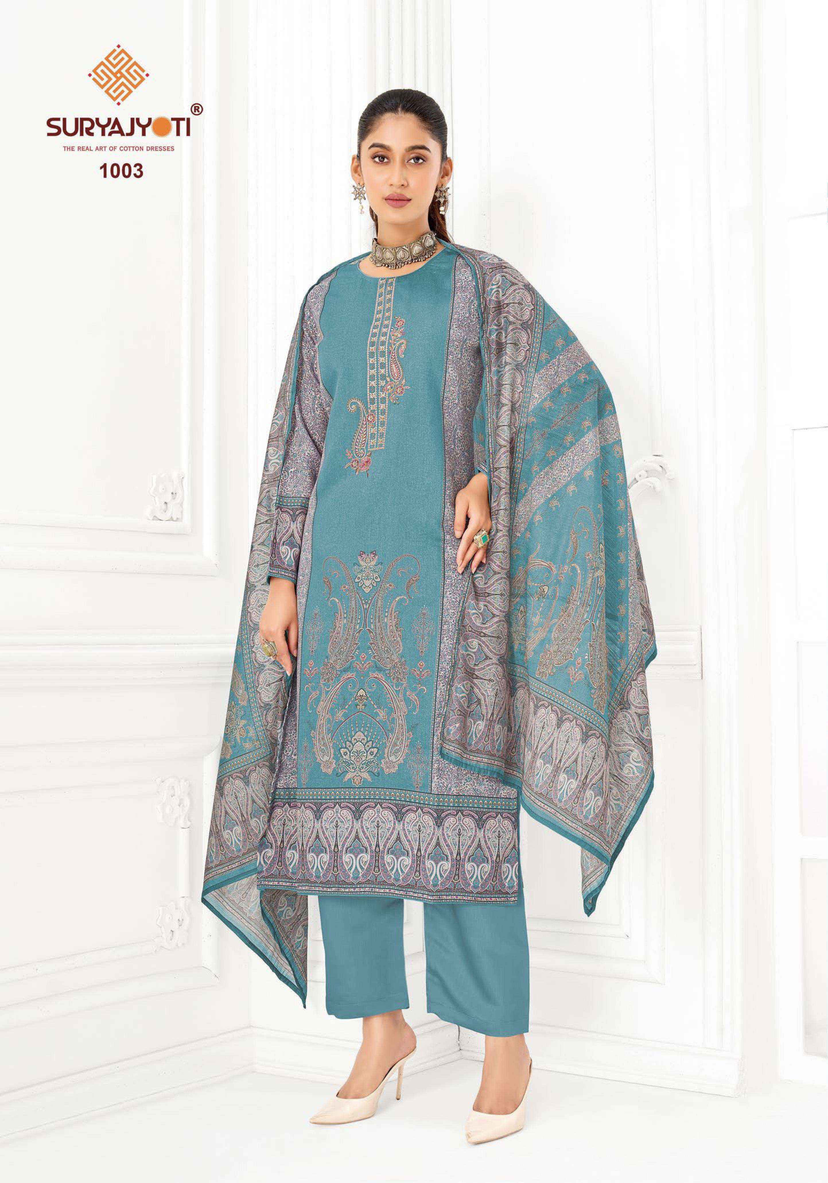 SURYAJYOTI NAMITA VOL 1  _ SURAT  WHOLESALE  SHOP ( 6 PCS CATALOG )