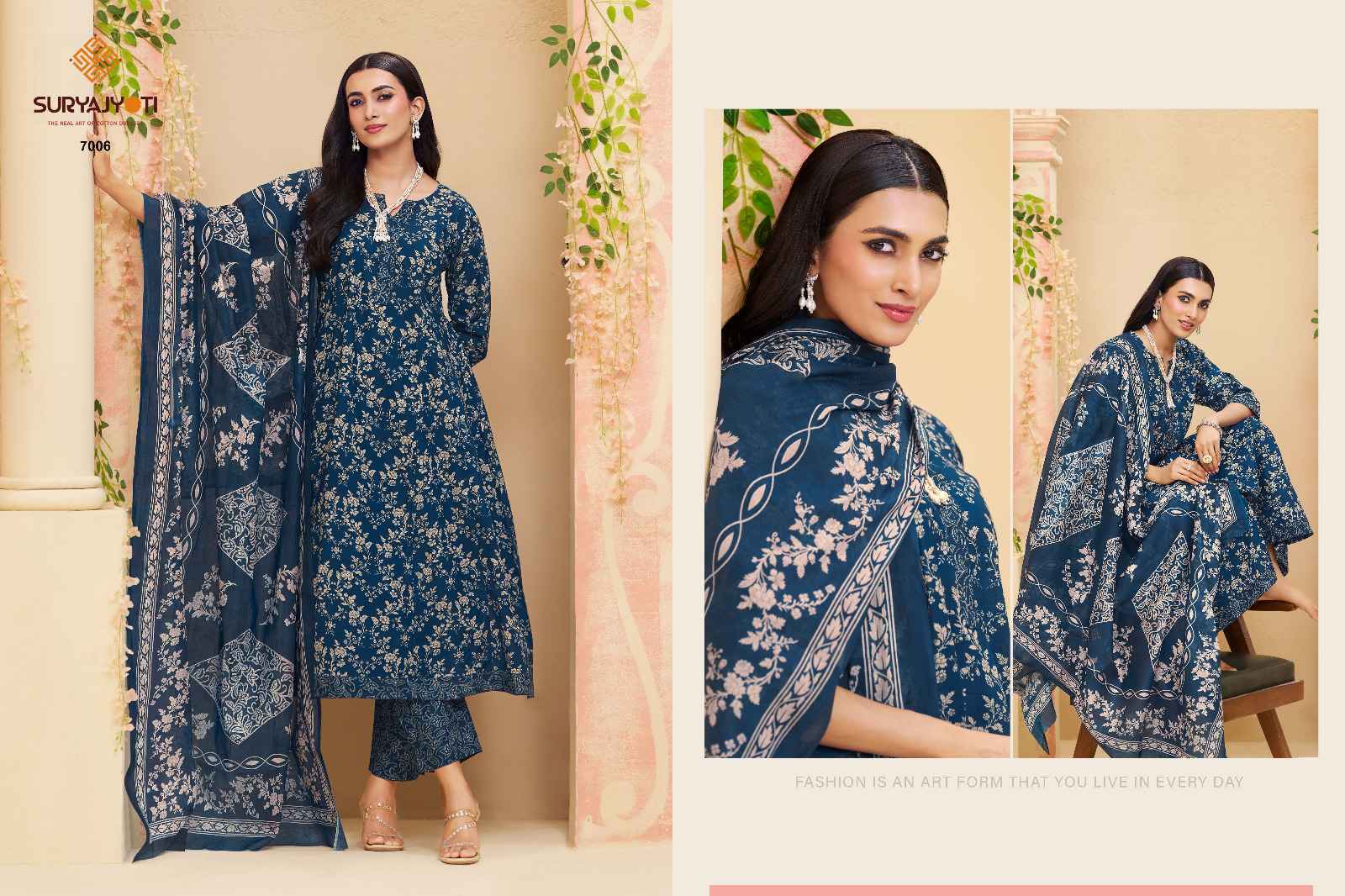 Suryajyoti Rashi Vol 7 Readymade Cotton Anarkali Wholesale Price ( 10 pcs Catalogue )