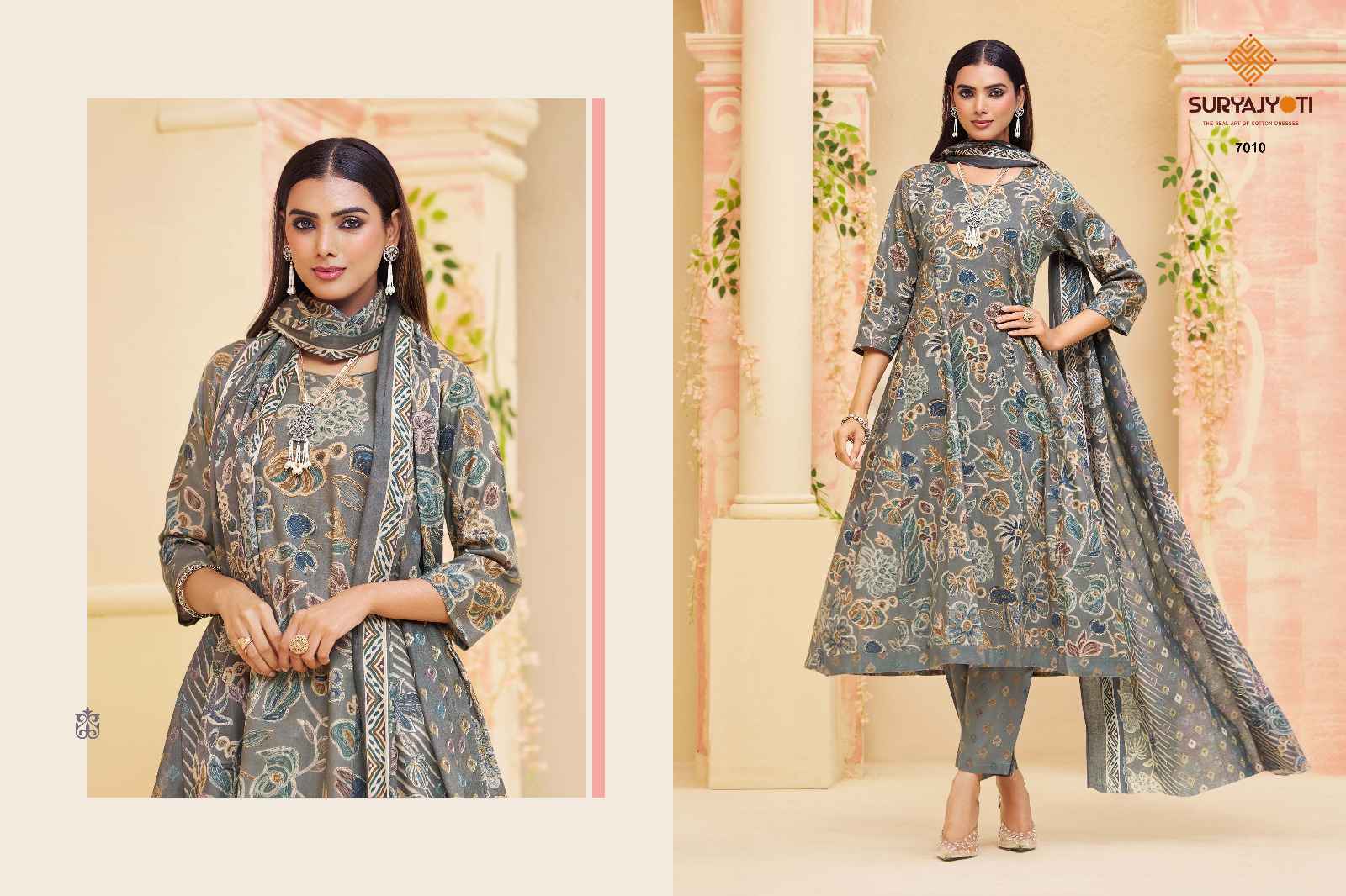 Suryajyoti Rashi Vol 7 Readymade Cotton Anarkali Wholesale Price ( 10 pcs Catalogue )