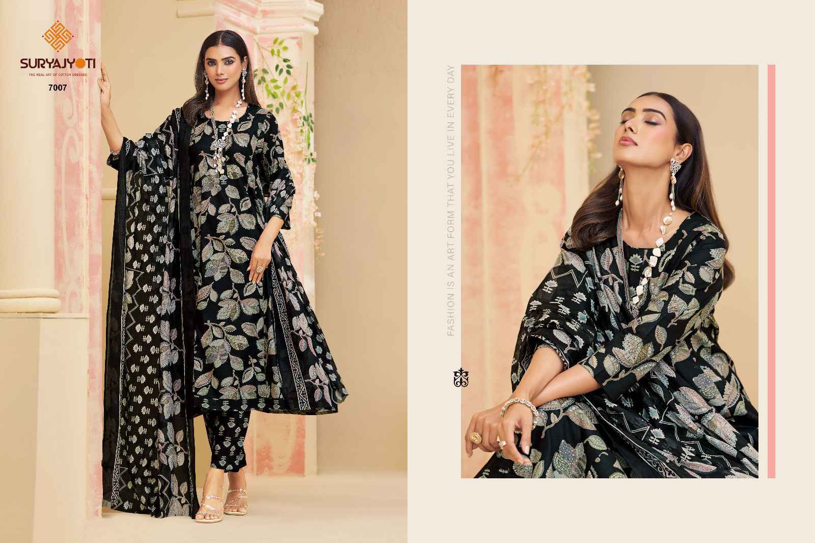 Suryajyoti Rashi Vol 7 Readymade Cotton Anarkali Wholesale Price ( 10 pcs Catalogue )