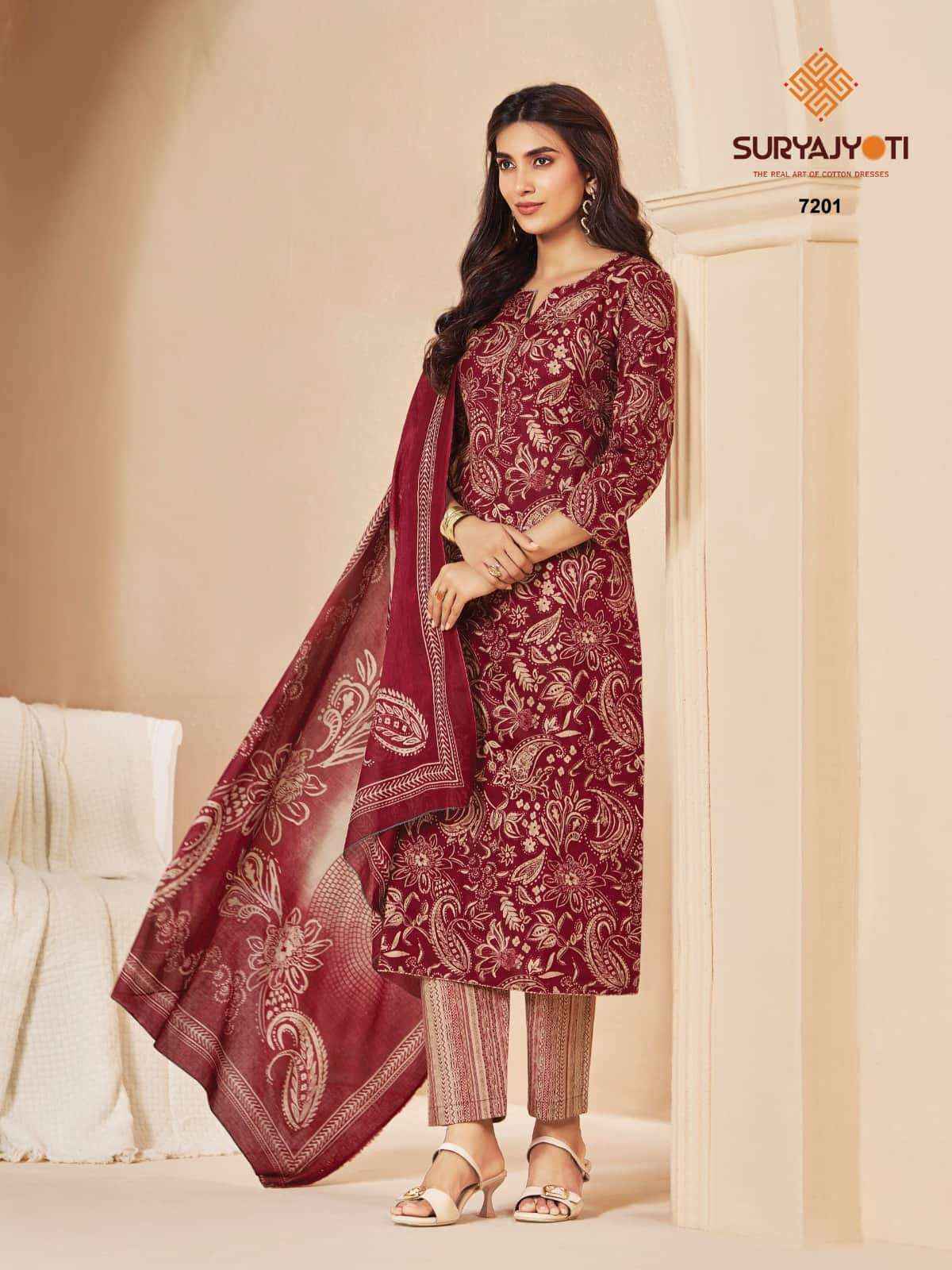 Suryajyoti Trendy Cotton Vol 72 Wholesale Online Shopping ( 20 Pcs Catalogue )