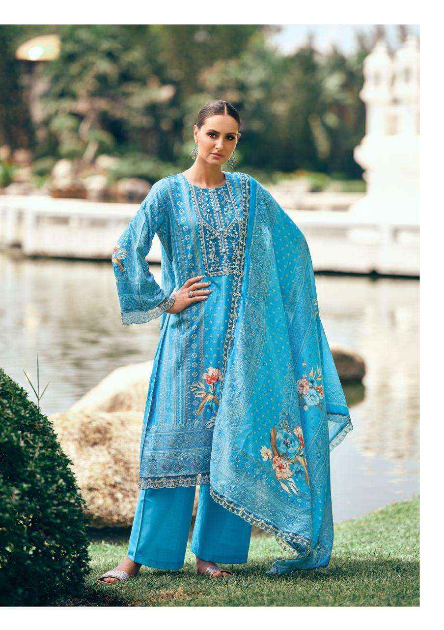 The Hermitage Shop Amahle Fancy Lawn Salwar Kameez _ Wholesale Online Shopping ( 6 Pcs Catalog )