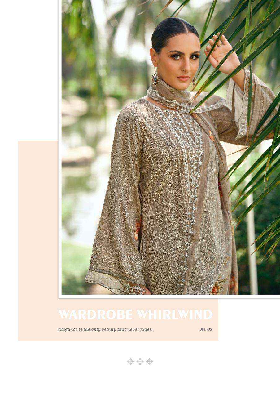 The Hermitage Shop Amahle Fancy Lawn Salwar Kameez _ Wholesale Online Shopping ( 6 Pcs Catalog )