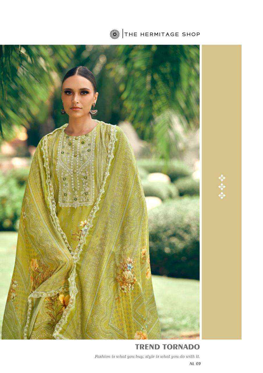 The Hermitage Shop Amahle Fancy Lawn Salwar Kameez _ Wholesale Online Shopping ( 6 Pcs Catalog )