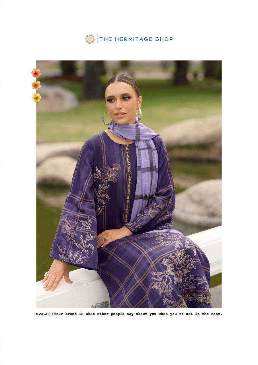 The Hermitage Shop Sva Digital Printed Fancy Lawn Suit _ New Collection At Wholesale Price ( 6 Pcs catalog )