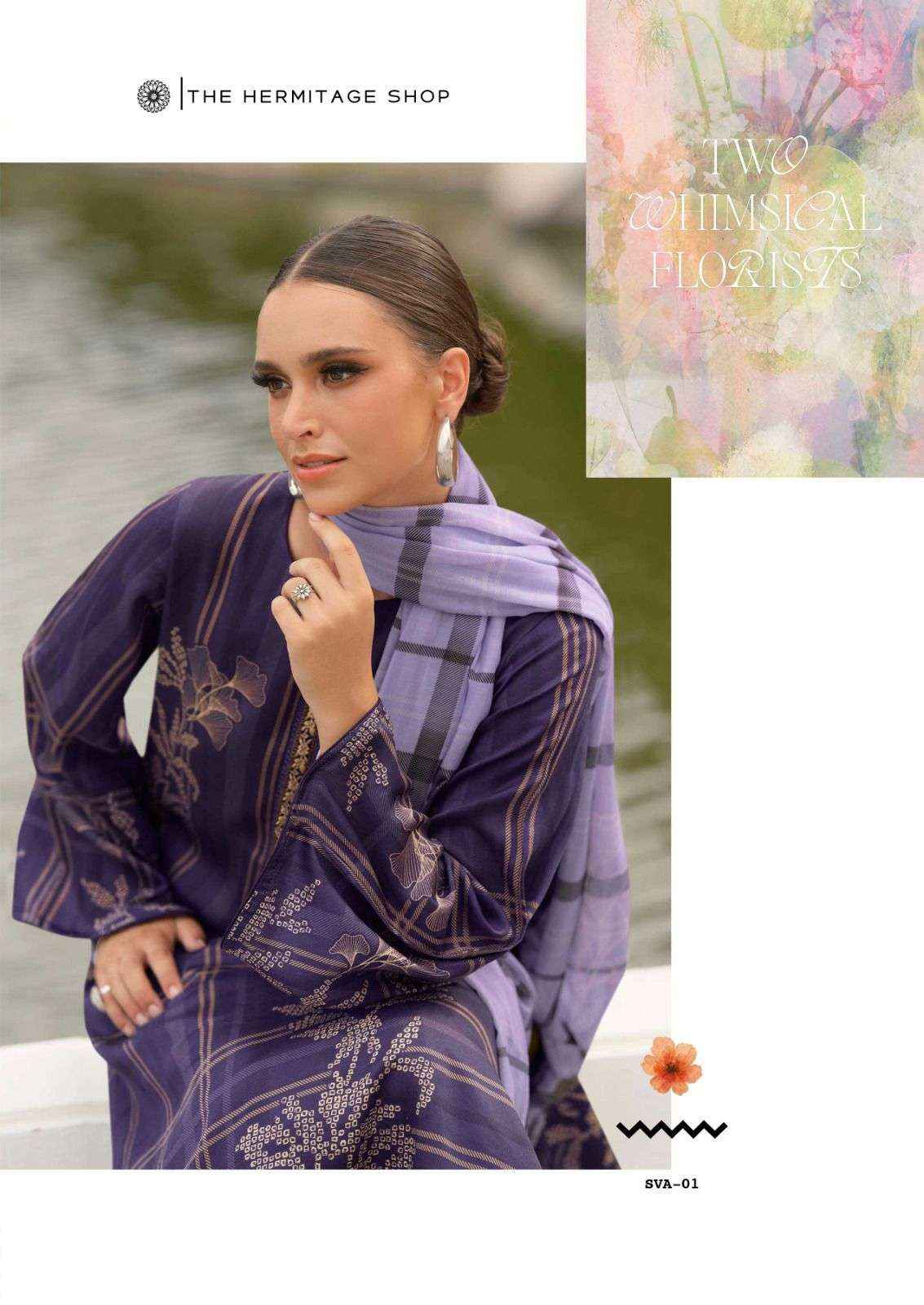 The Hermitage Shop Sva Digital Printed Fancy Lawn Suit _ New Collection At Wholesale Price ( 6 Pcs catalog )