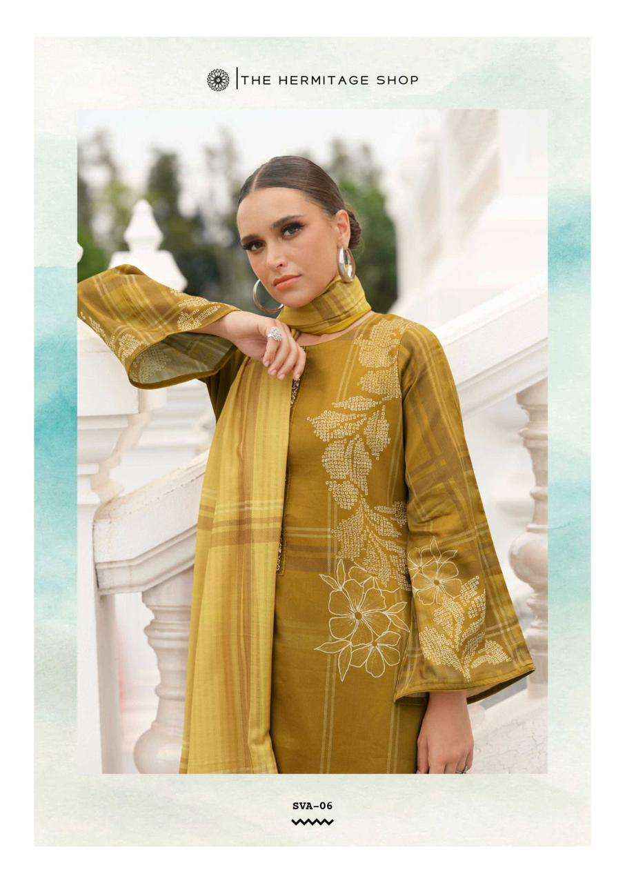 The Hermitage Shop Sva Digital Printed Fancy Lawn Suit _ New Collection At Wholesale Price ( 6 Pcs catalog )