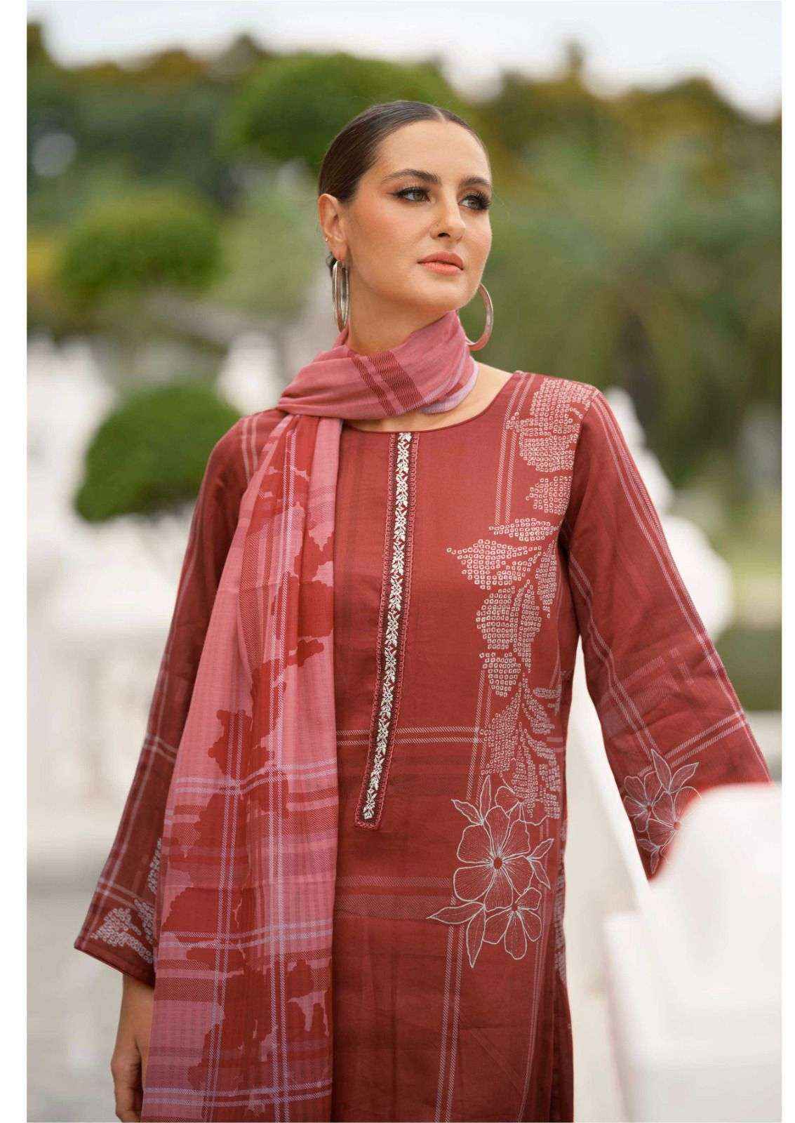 The Hermitage Shop Sva Digital Printed Fancy Lawn Suit _ New Collection At Wholesale Price ( 6 Pcs catalog )