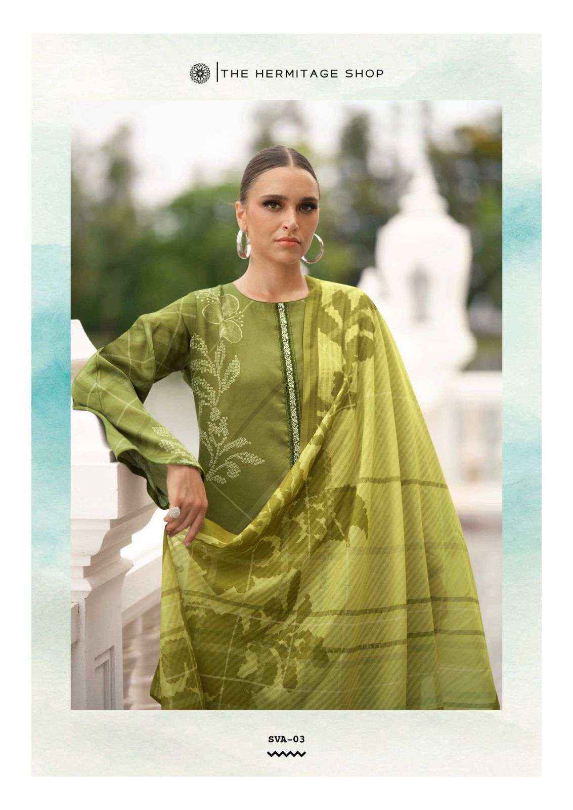 The Hermitage Shop Sva Digital Printed Fancy Lawn Suit _ New Collection At Wholesale Price ( 6 Pcs catalog )