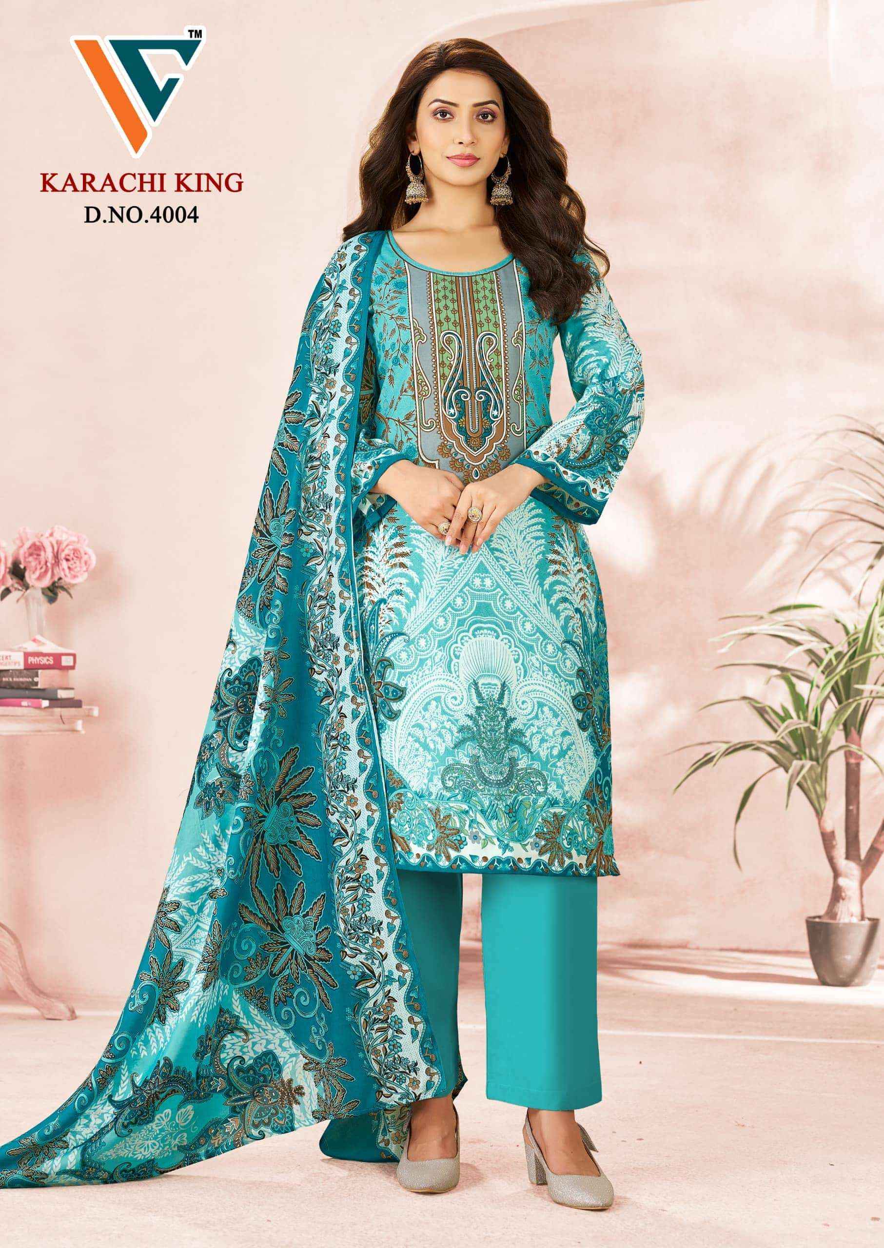 Vandana Fashion Karachi King Vol 40 Printed Karachi Cotton Suit _ Surat Wholesale Market Price ( 8 Pcs Catalog )