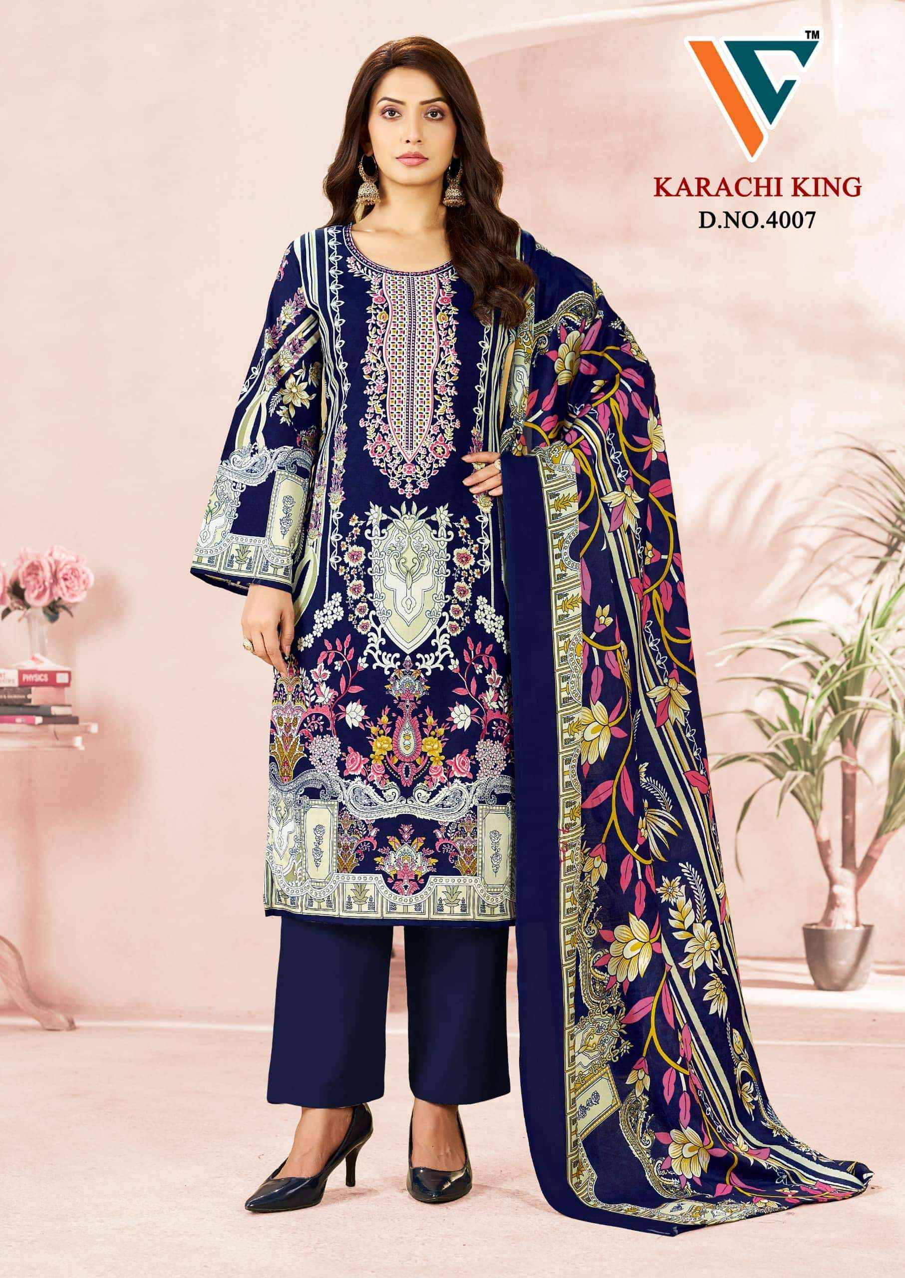 Vandana Fashion Karachi King Vol 40 Printed Karachi Cotton Suit _ Surat Wholesale Market Price ( 8 Pcs Catalog )