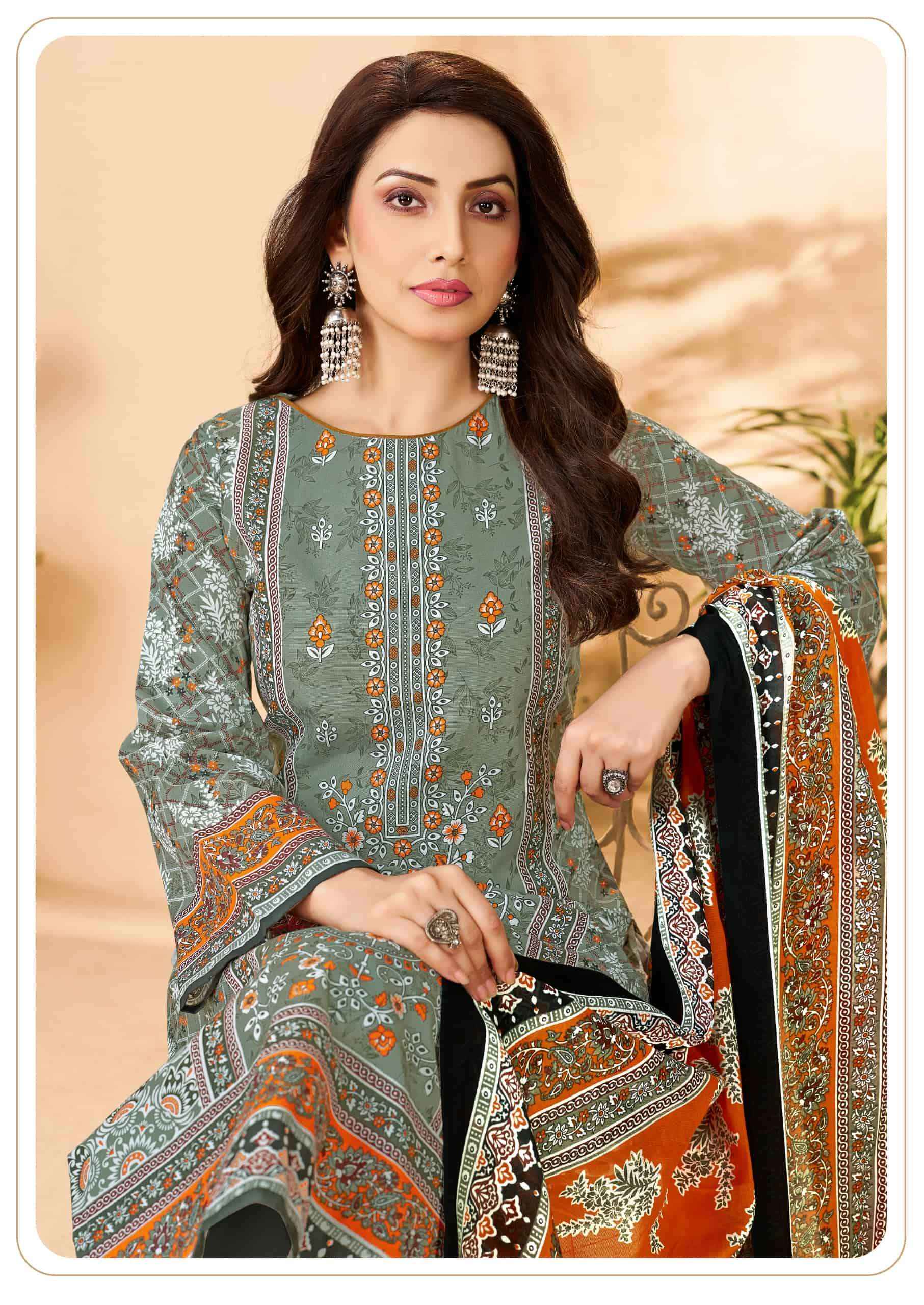 Vandana Fashion Karachi Studio Vol 6 Printed Karachi Cotton Dress _ Buy Surat Wholesale Textile Price ( 8 Pcs Catalog )