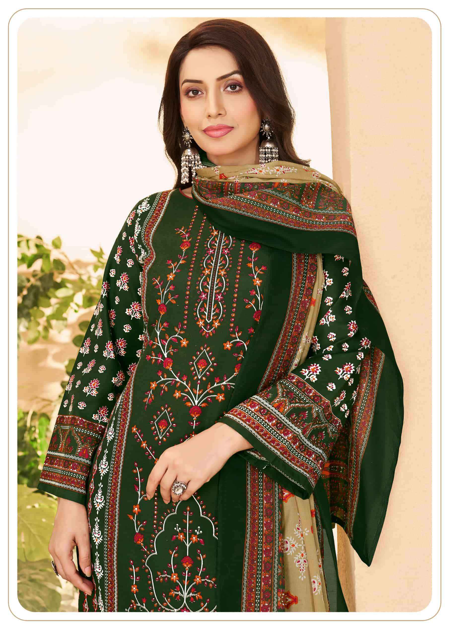 Vandana Fashion Karachi Studio Vol 6 Printed Karachi Cotton Dress _ Buy Surat Wholesale Textile Price ( 8 Pcs Catalog )