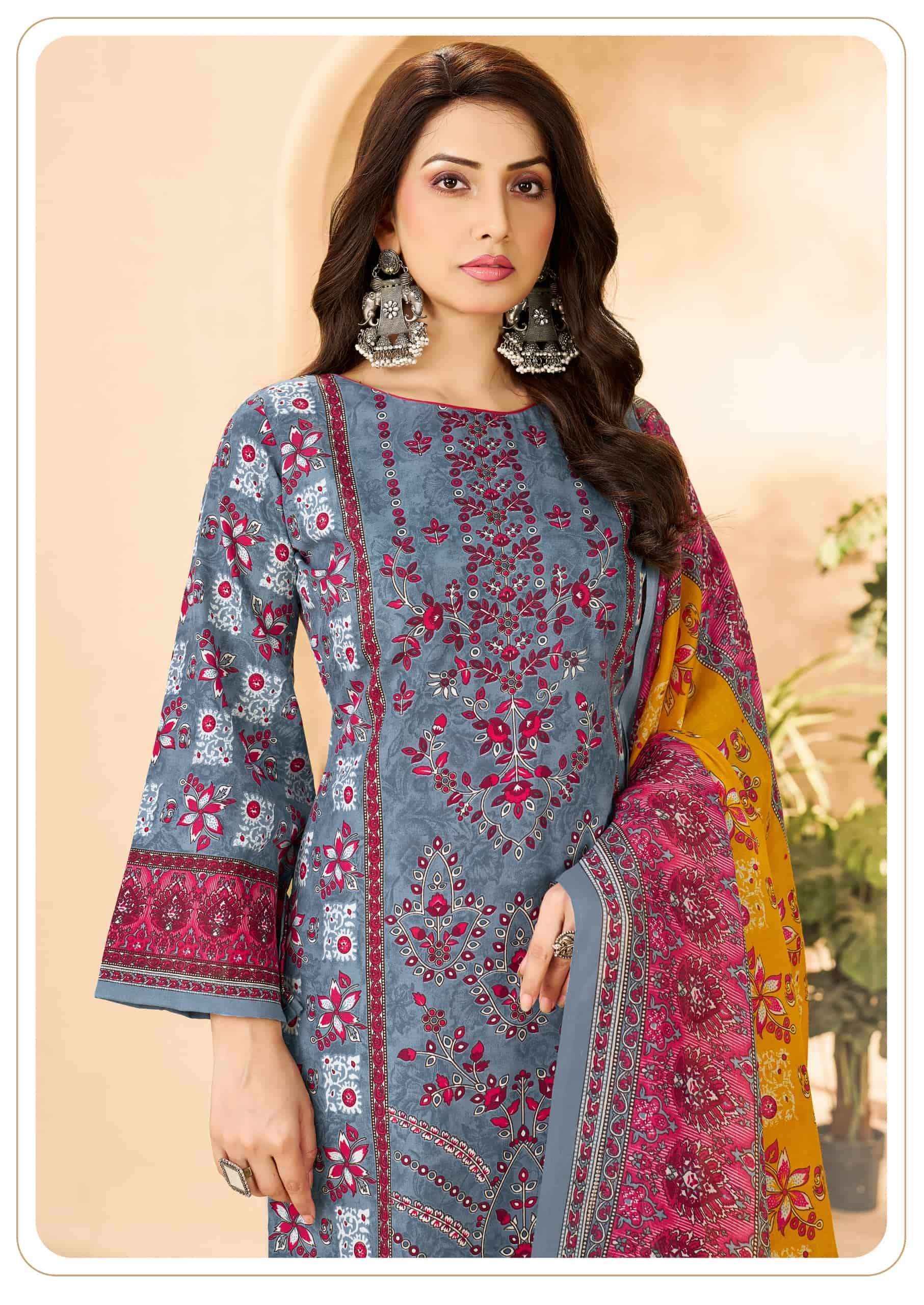 Vandana Fashion Karachi Studio Vol 6 Printed Karachi Cotton Dress _ Buy Surat Wholesale Textile Price ( 8 Pcs Catalog )