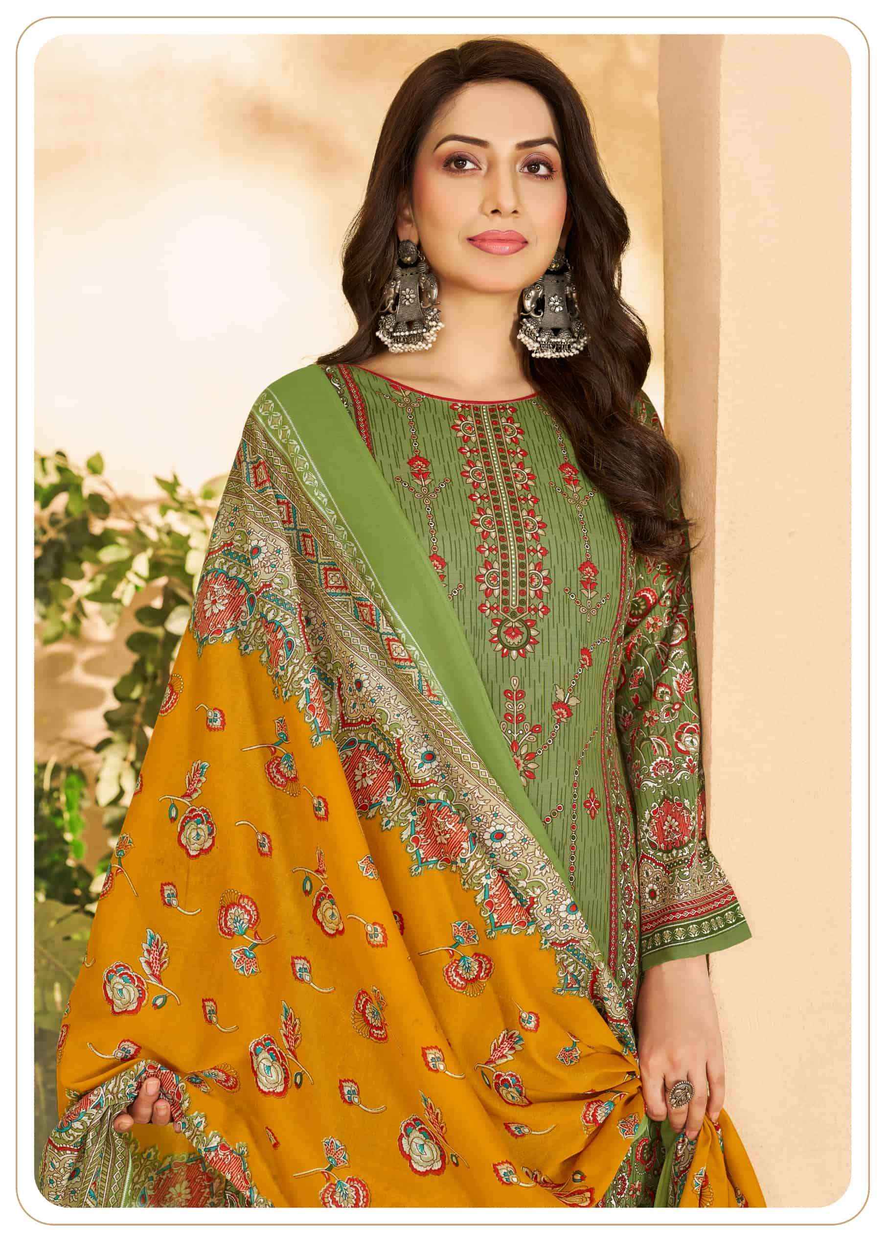 Vandana Fashion Karachi Studio Vol 6 Printed Karachi Cotton Dress _ Buy Surat Wholesale Textile Price ( 8 Pcs Catalog )