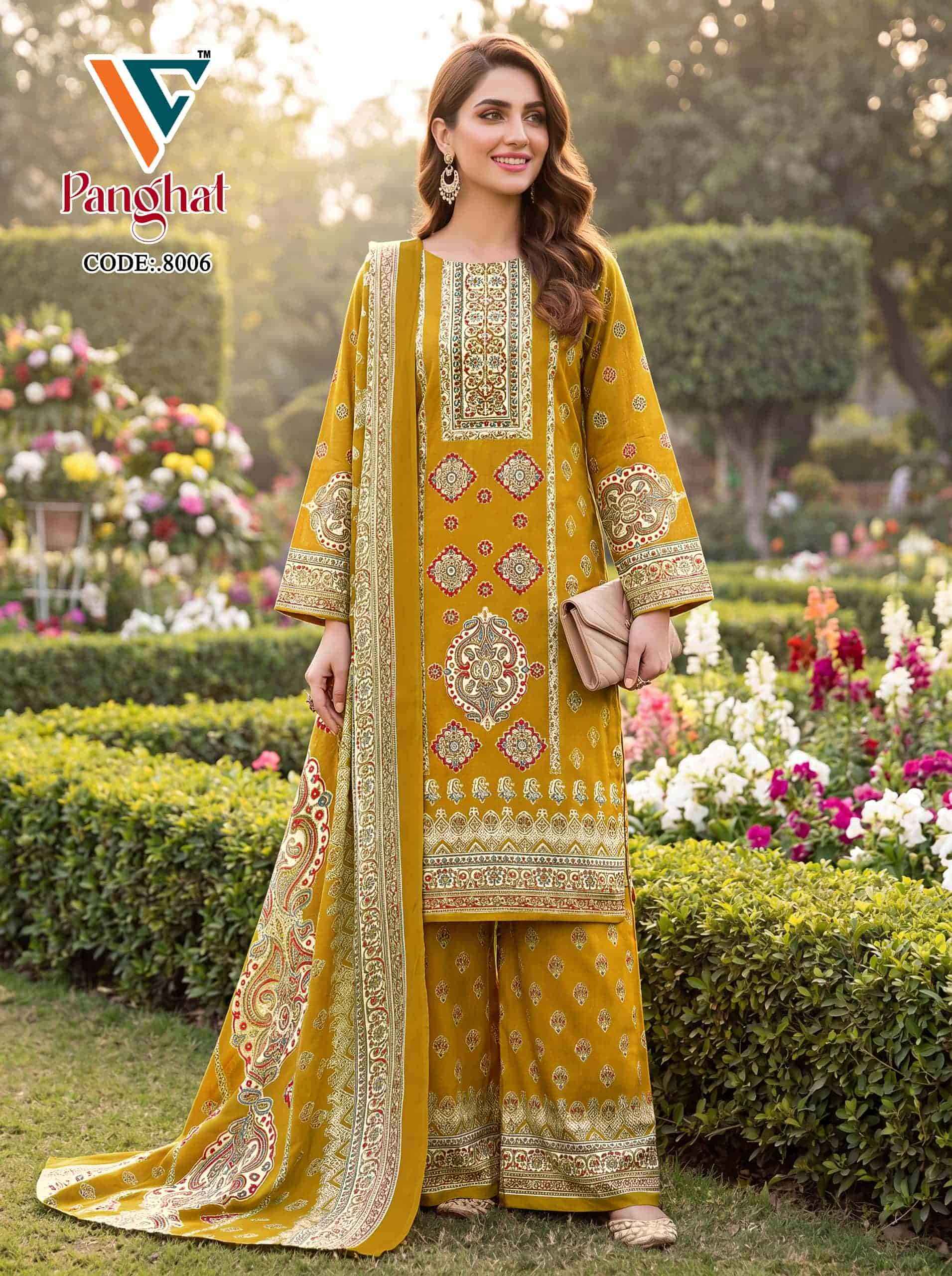 Vandana Fashion Panghat Vol 9 Exclusive Cotton Pakistani Deigns Suit _ Surat Wholesale Market Price ( 8 Pcs Catalog )