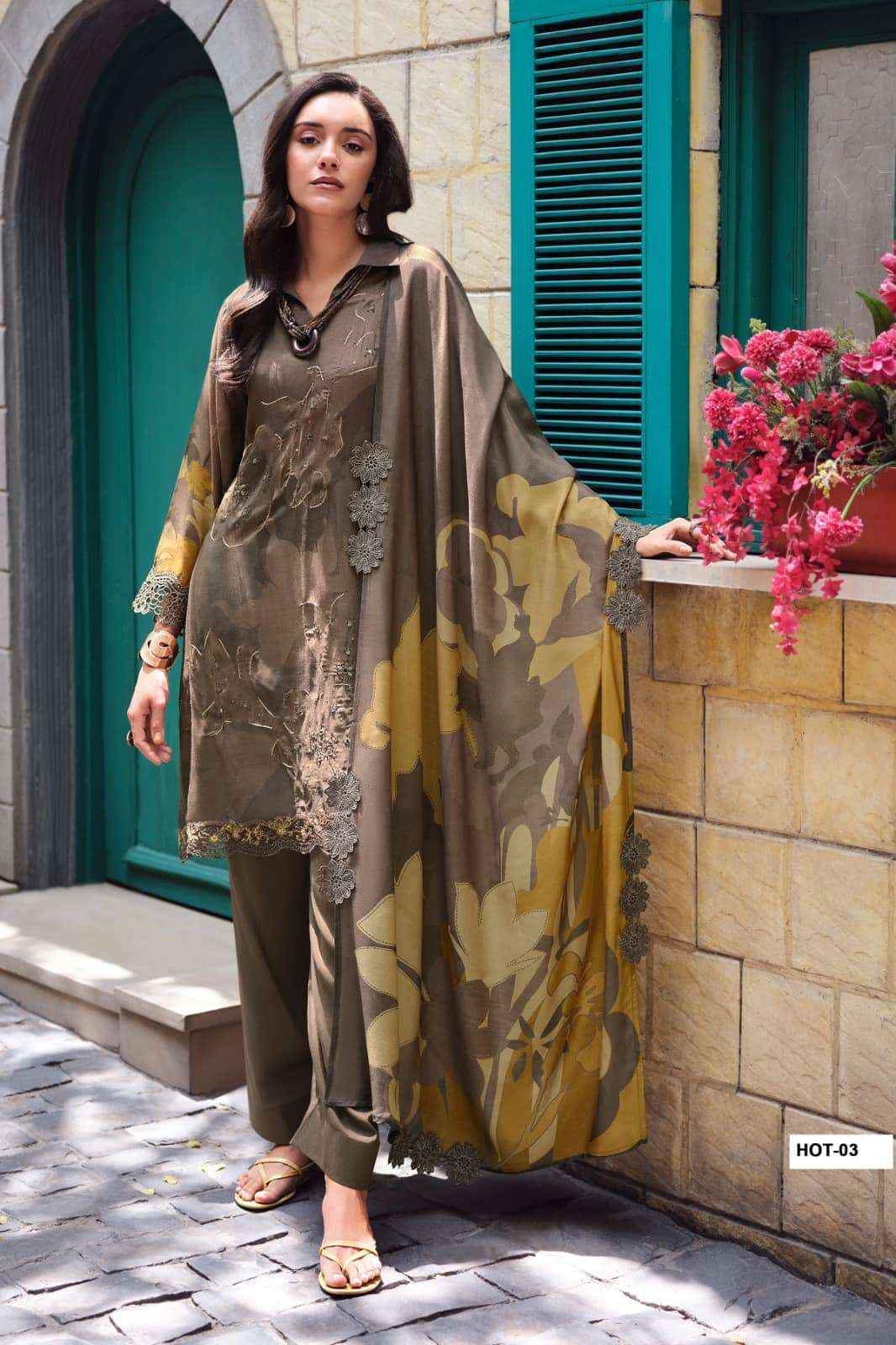 Varsha House Of Tulips Premium Designs Muslin Dress _ Wholesale Kapda Bazaar ( 5 Pcs Catalog )