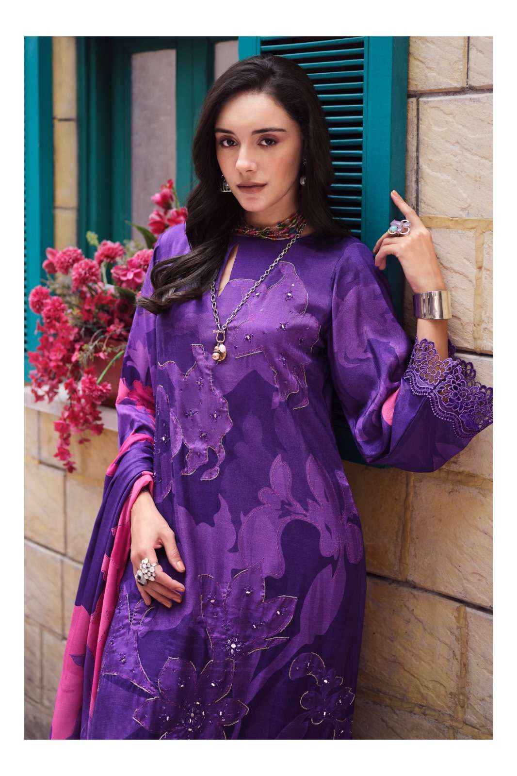 Varsha House Of Tulips Premium Designs Muslin Dress _ Wholesale Kapda Bazaar ( 5 Pcs Catalog )