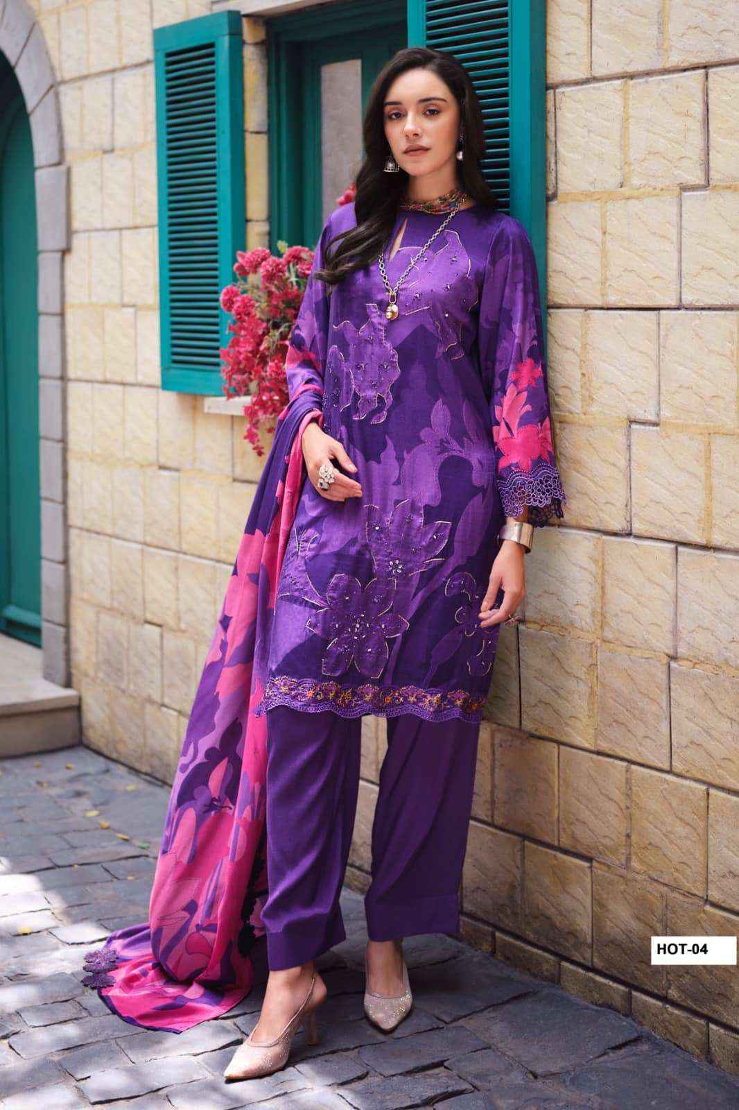 Varsha House Of Tulips Premium Designs Muslin Dress _ Wholesale Kapda Bazaar ( 5 Pcs Catalog )