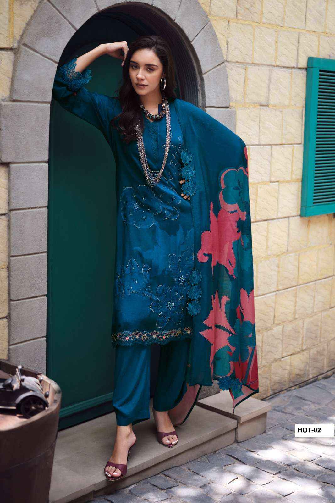 Varsha House Of Tulips Premium Designs Muslin Dress _ Wholesale Kapda Bazaar ( 5 Pcs Catalog )